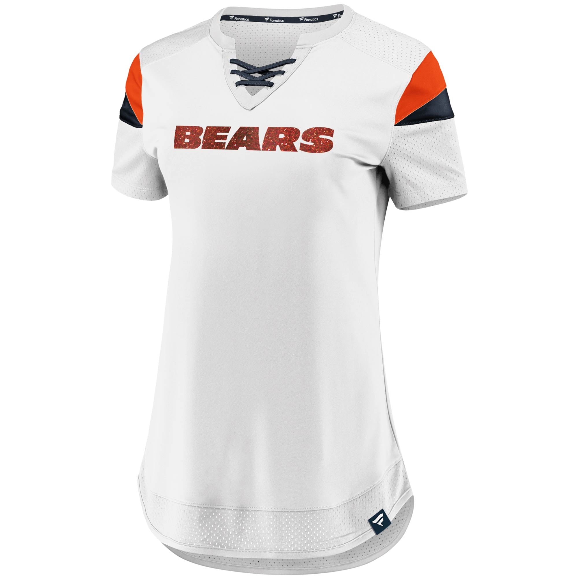 Women's Fanatics Branded Khalil Mack White Chicago Bears Athena Name & Number Fashion Top