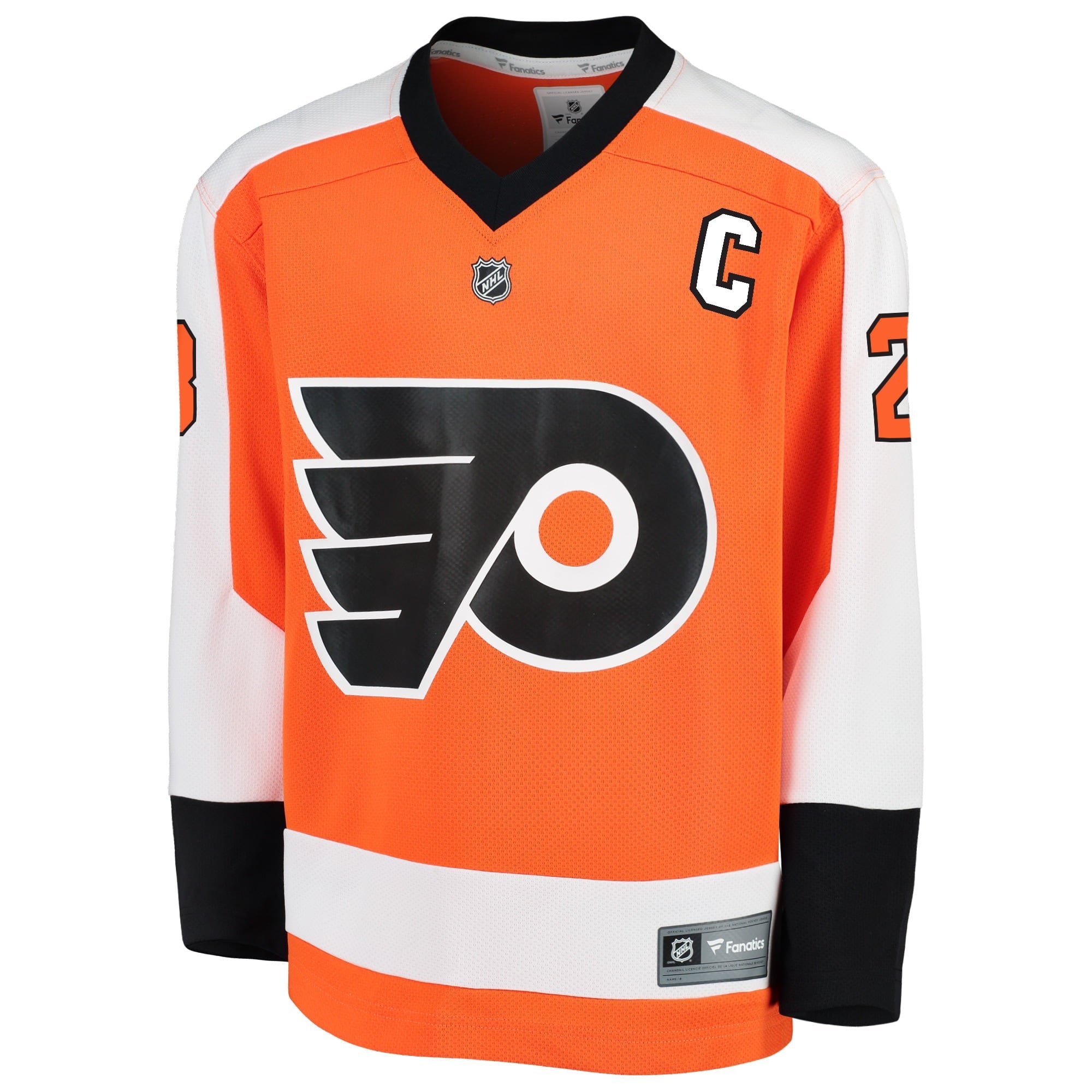 Youth Fanatics Branded Claude Giroux Orange Philadelphia Flyers Replica Player Jersey