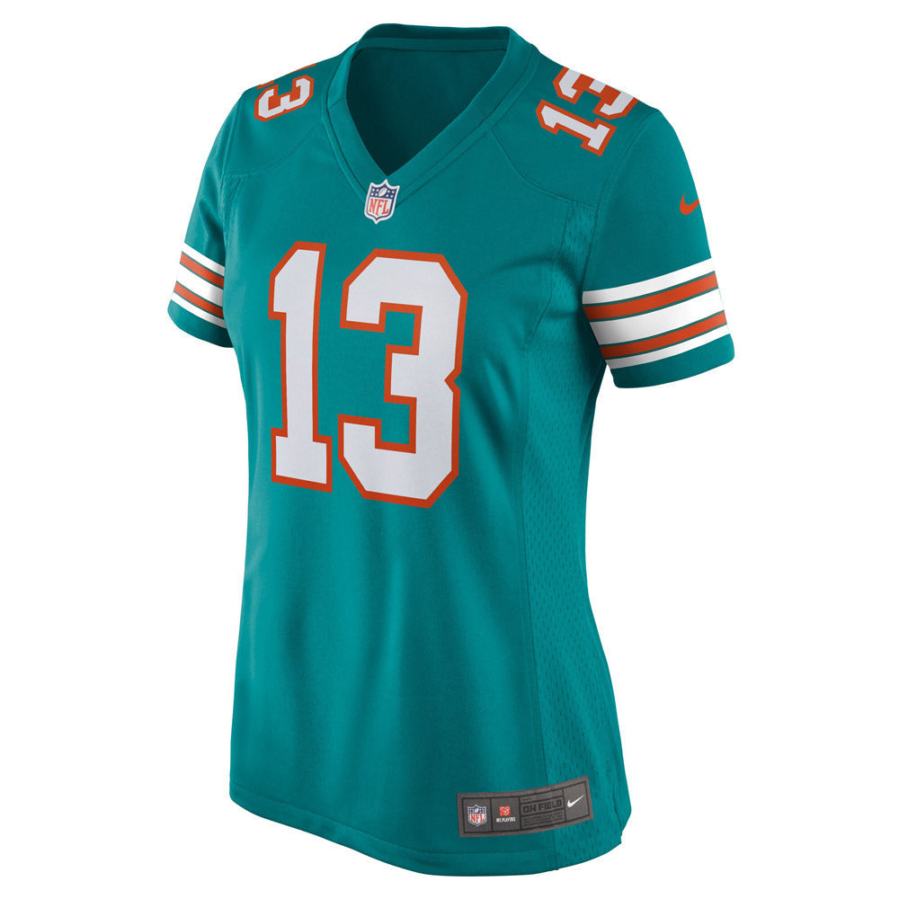 Women's Miami Dolphins Dan Marino Retired Player Jersey Aqua