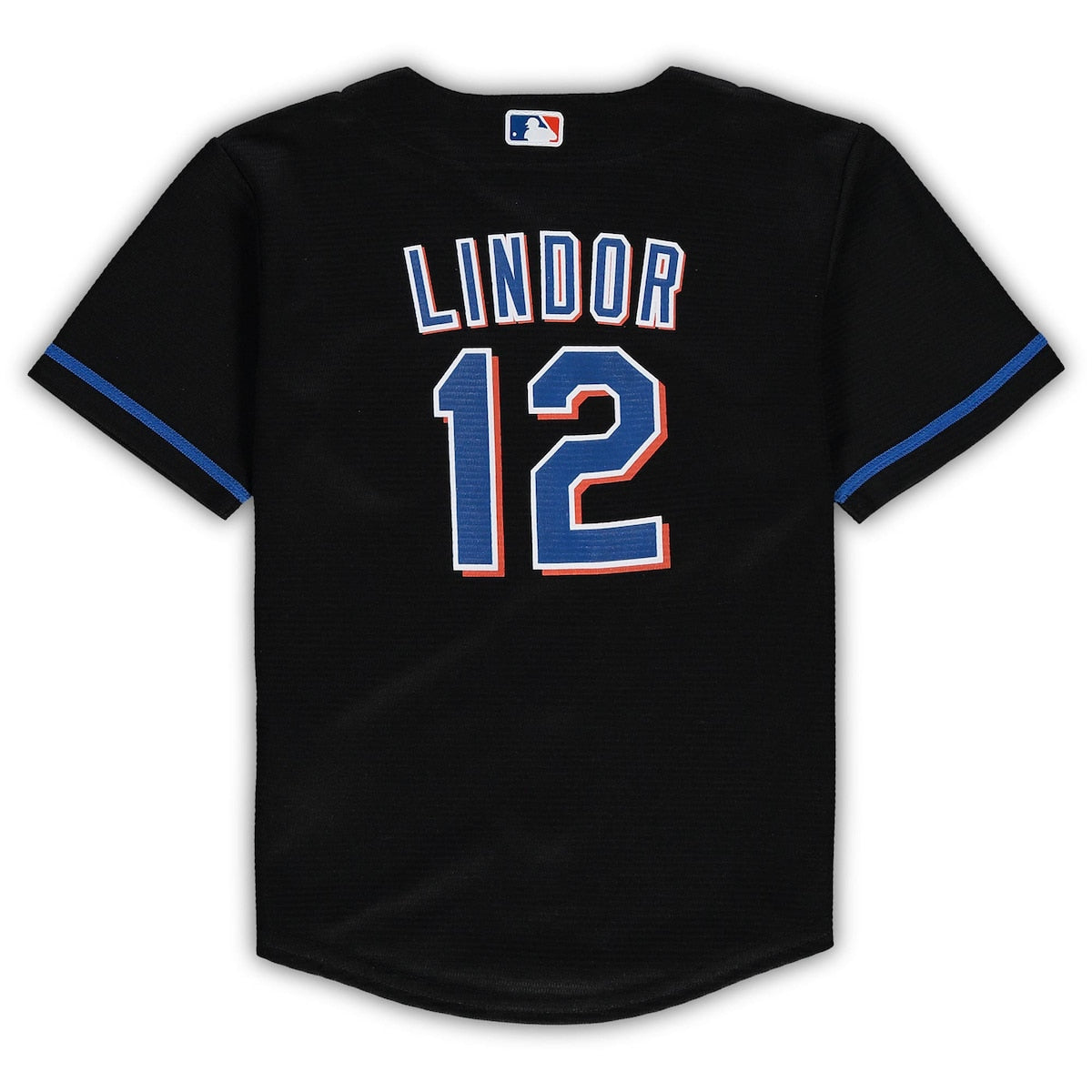 Youth Francisco Lindor Nike Mets Replica Jersey - Black