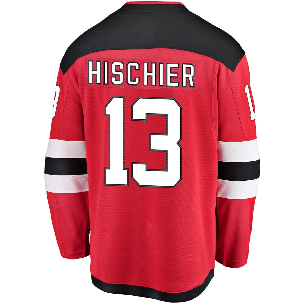 Boys' Grade School Nico Hischier Fanatics Devils Home Breakaway Jersey - Red