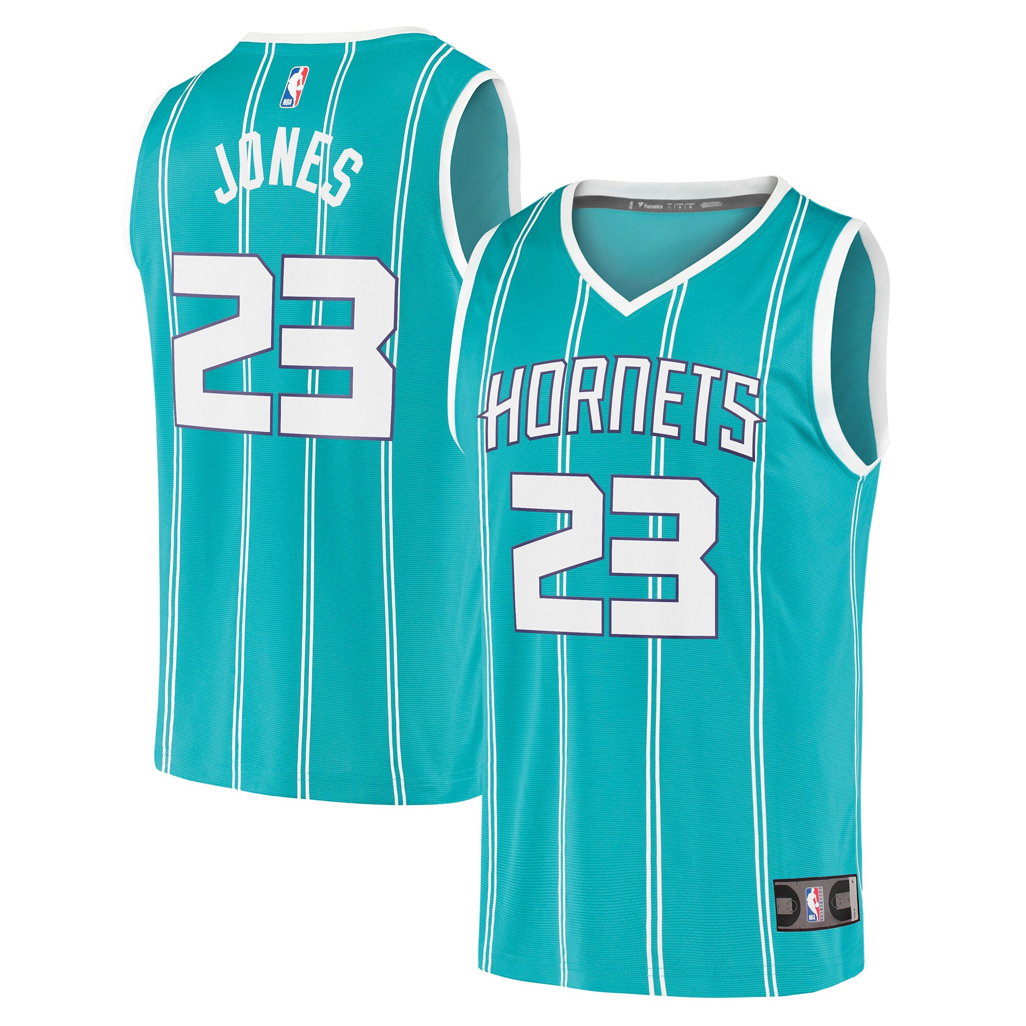 Kai Jones Charlotte Hornets Fanatics Branded Youth 2021/22 Fast Break Replica Jersey - Icon Edition - Teal