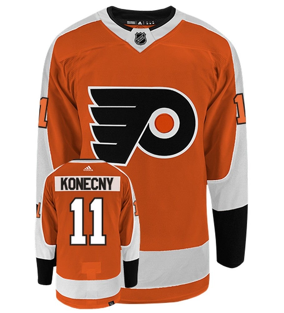 Travis Konecny Philadelphia Flyers Adidas Primegreen Authentic NHL Hockey Jersey