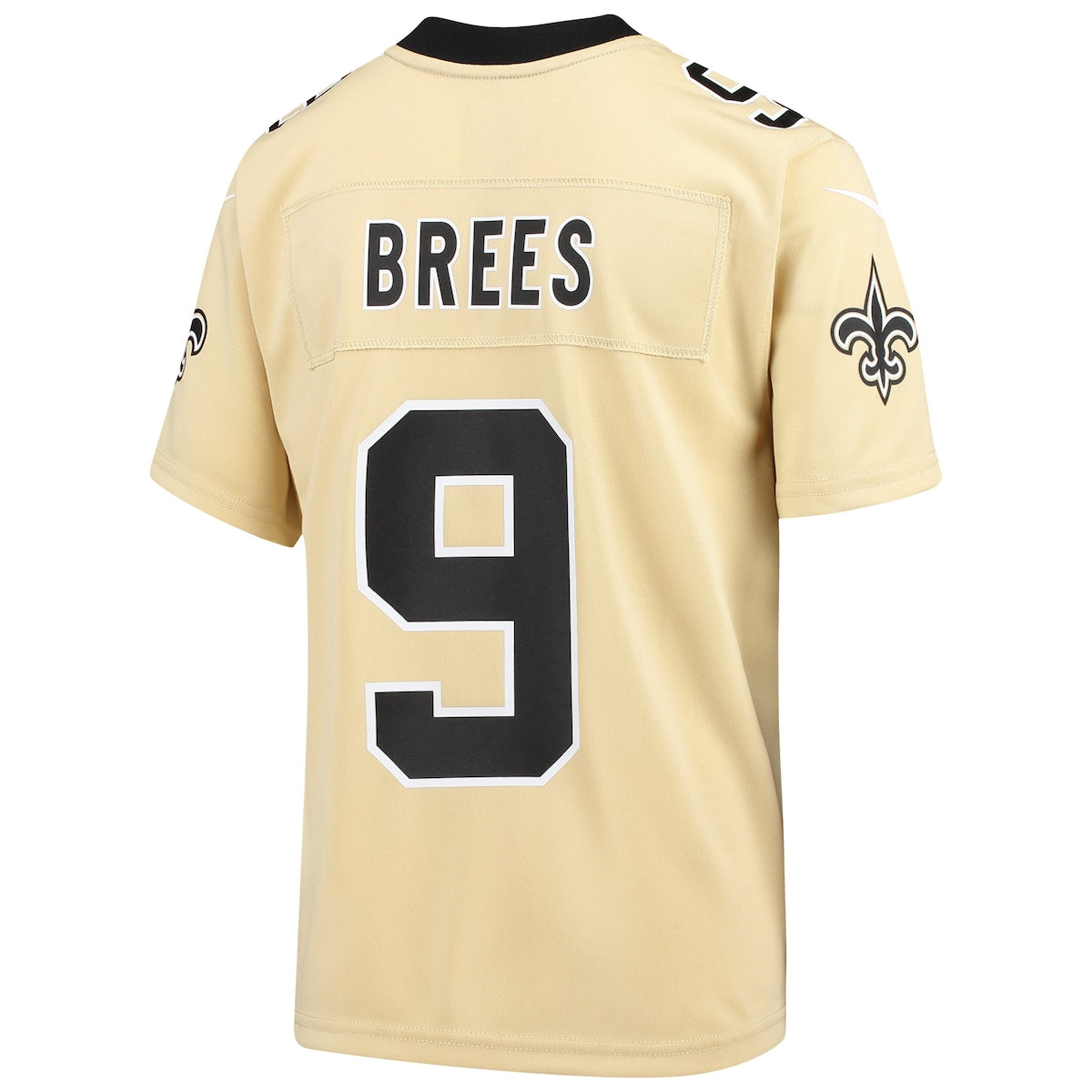 Boys' Grade School Drew Brees Nike Saints Inverted Game Jersey - Gold