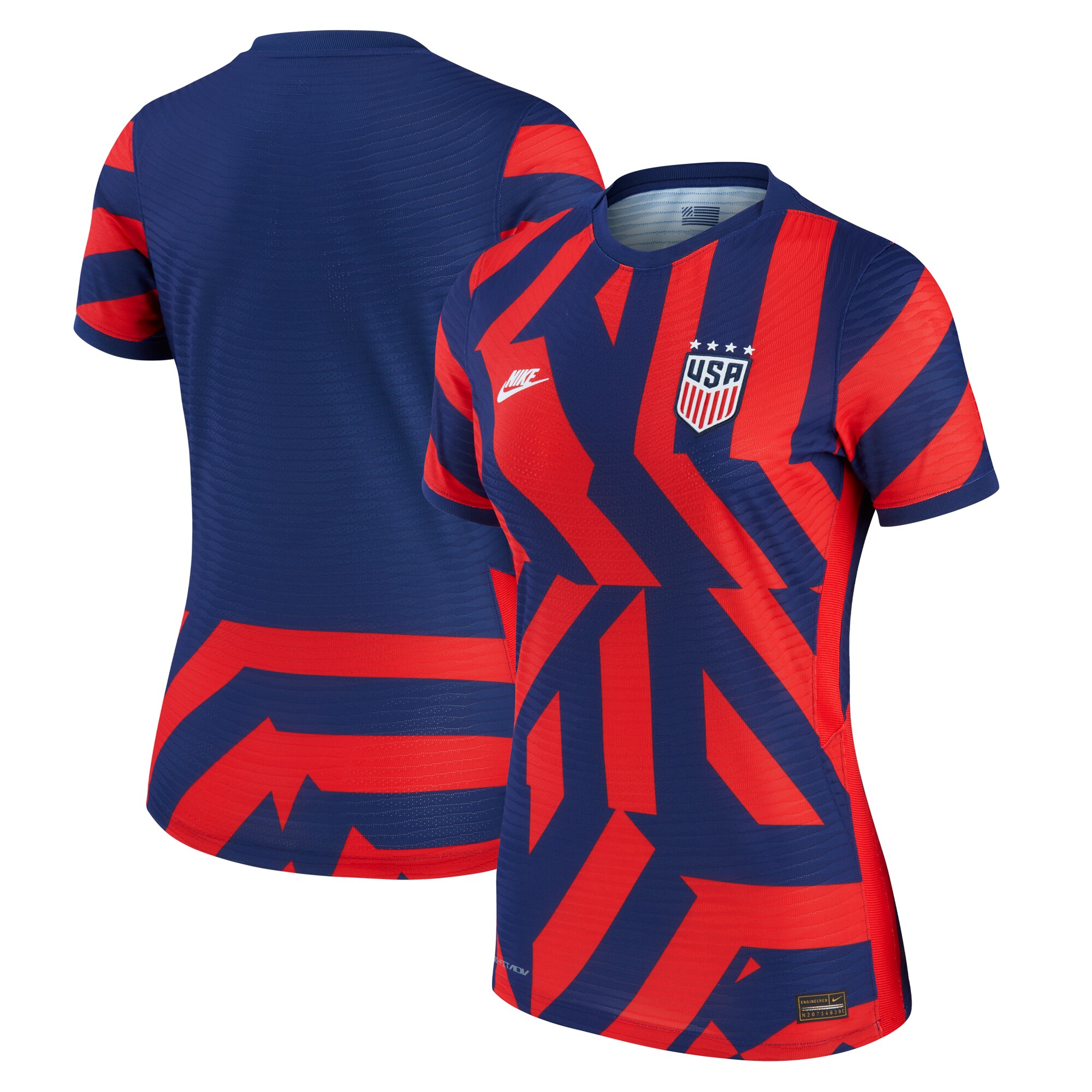 USWNT Nike Women's 2021/22 Away Vapor Match Authentic Jersey - Blue