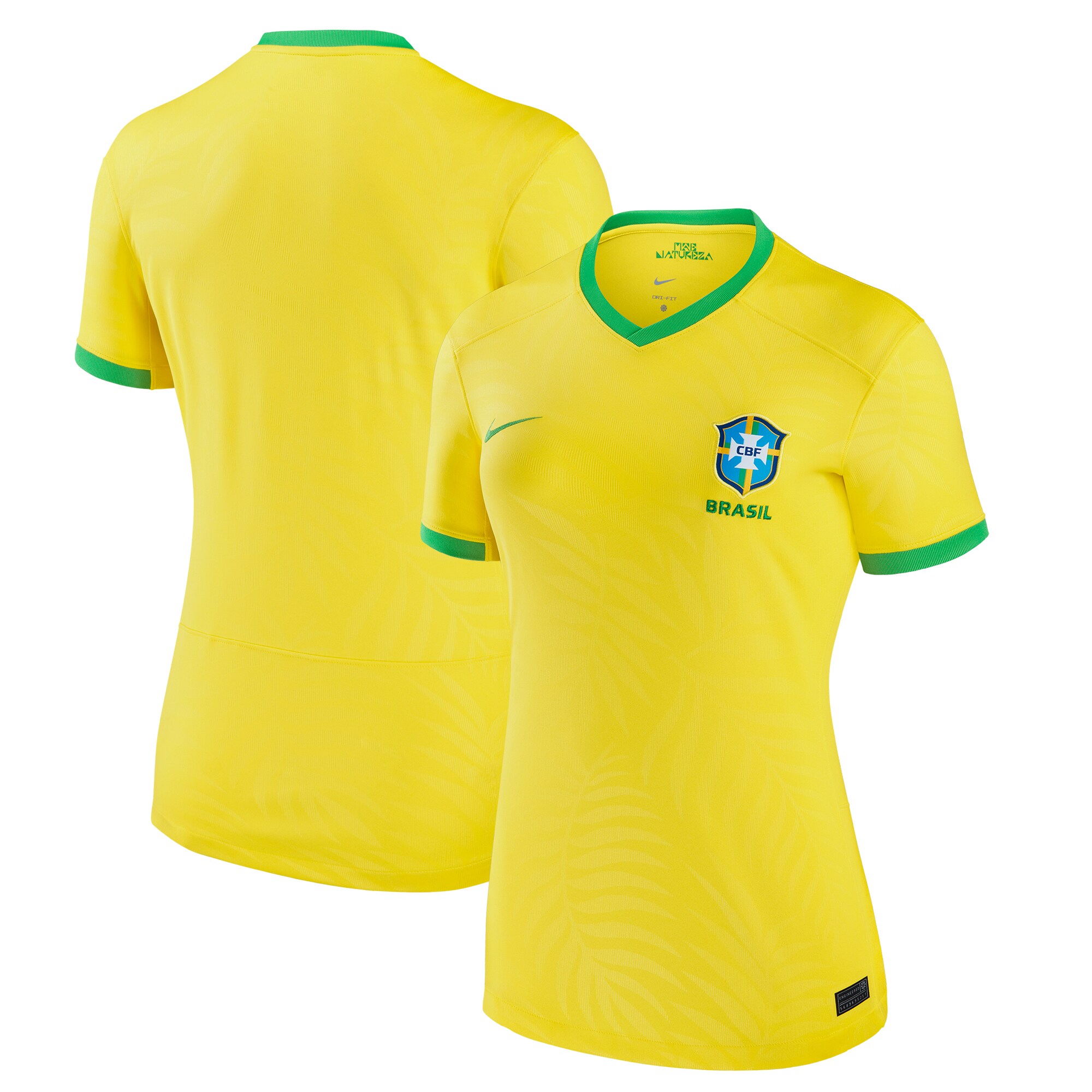 Brazil Women's National Team Nike Women's 2023 Home Stadium Replica Jersey - Yellow