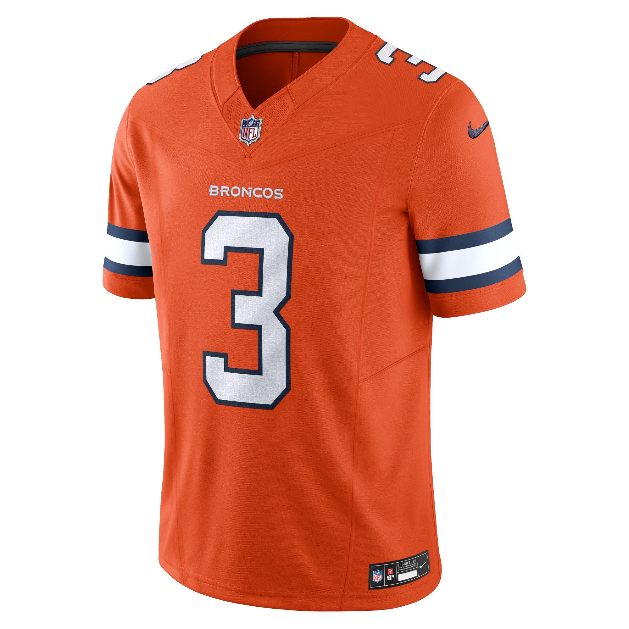 Men's Nike  Russell Wilson  Orange Denver Broncos Vapor F.U.S.E. Limited Jersey