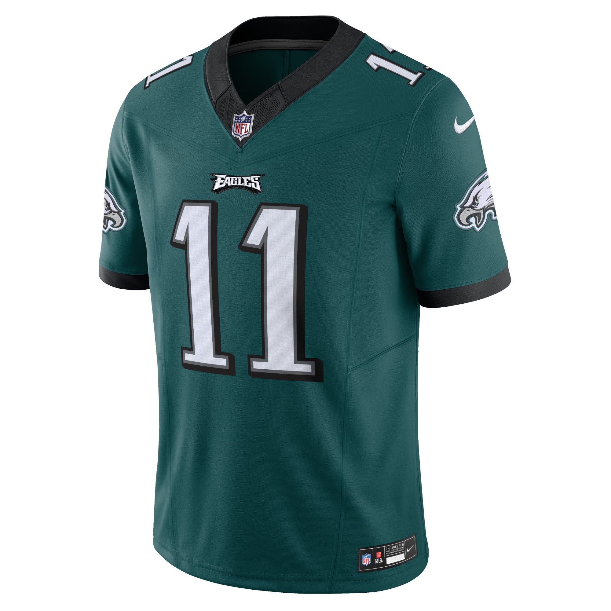 Men's Nike A.J. Brown Green Philadelphia Eagles Vapor F.U.S.E. Limited Jersey