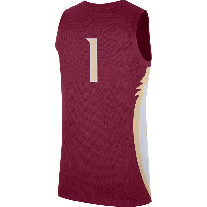 Men's Florida State Seminoles Replica #1 Basketball Jersey â�?Maroon