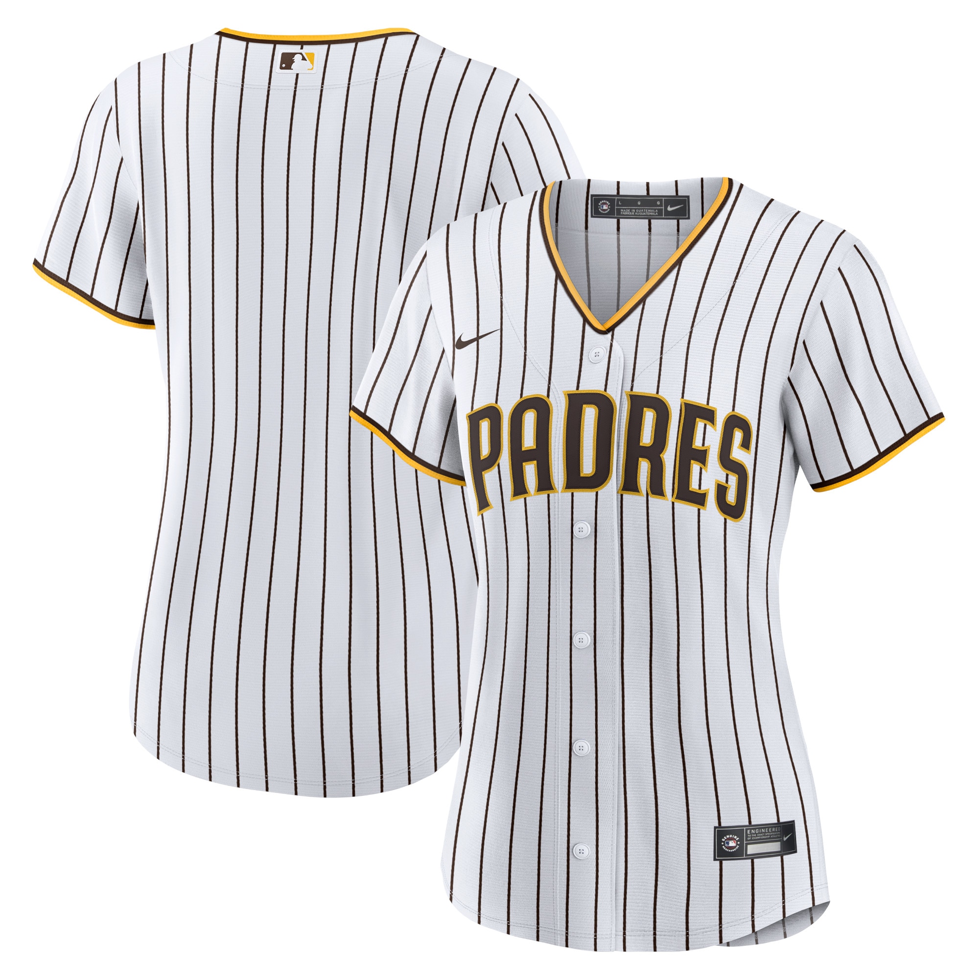 San Diego Padres Nike Women's Home Blank Replica Jersey - White