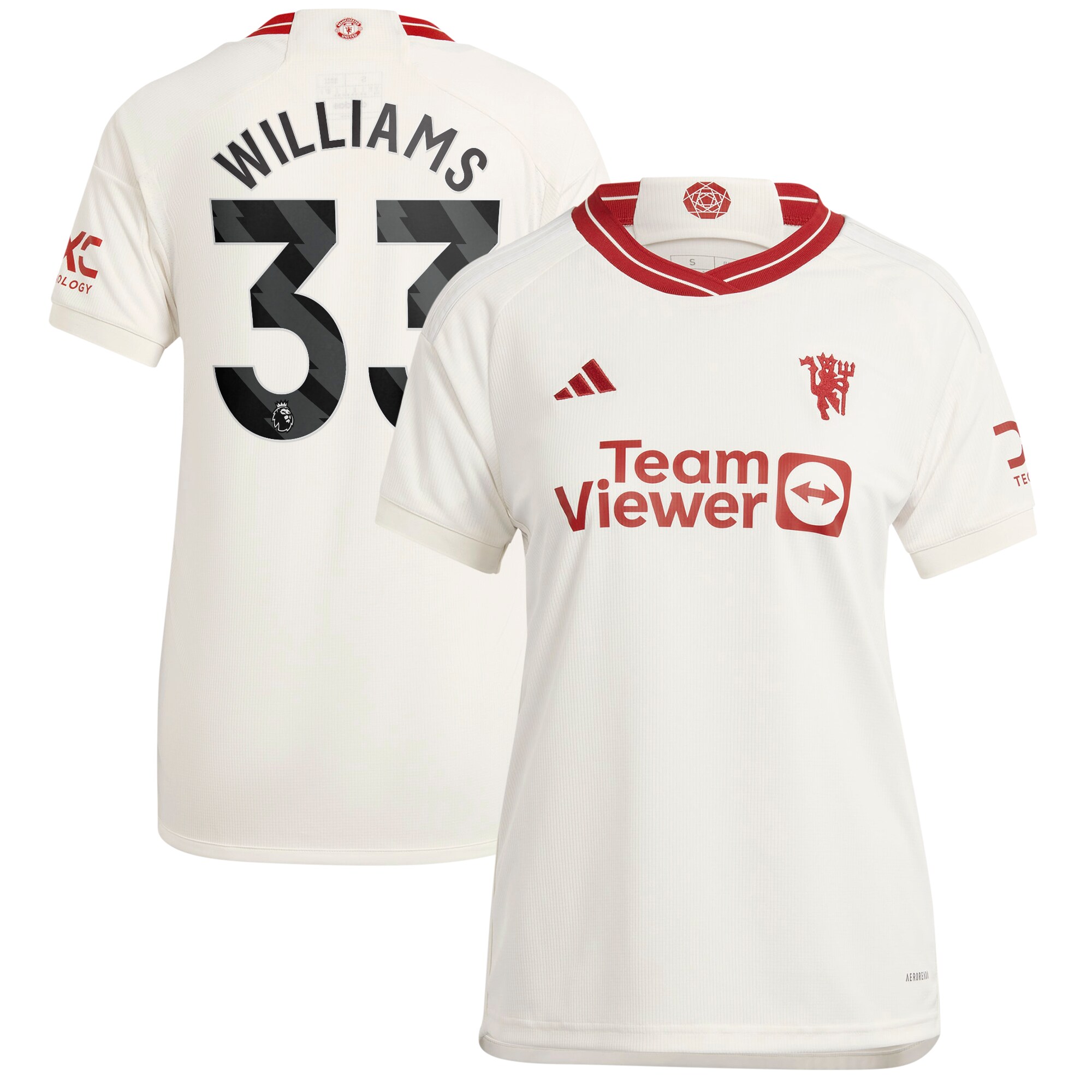 Brandon Williams Manchester United adidas 2023/24 Third Replica Player Jersey - White
