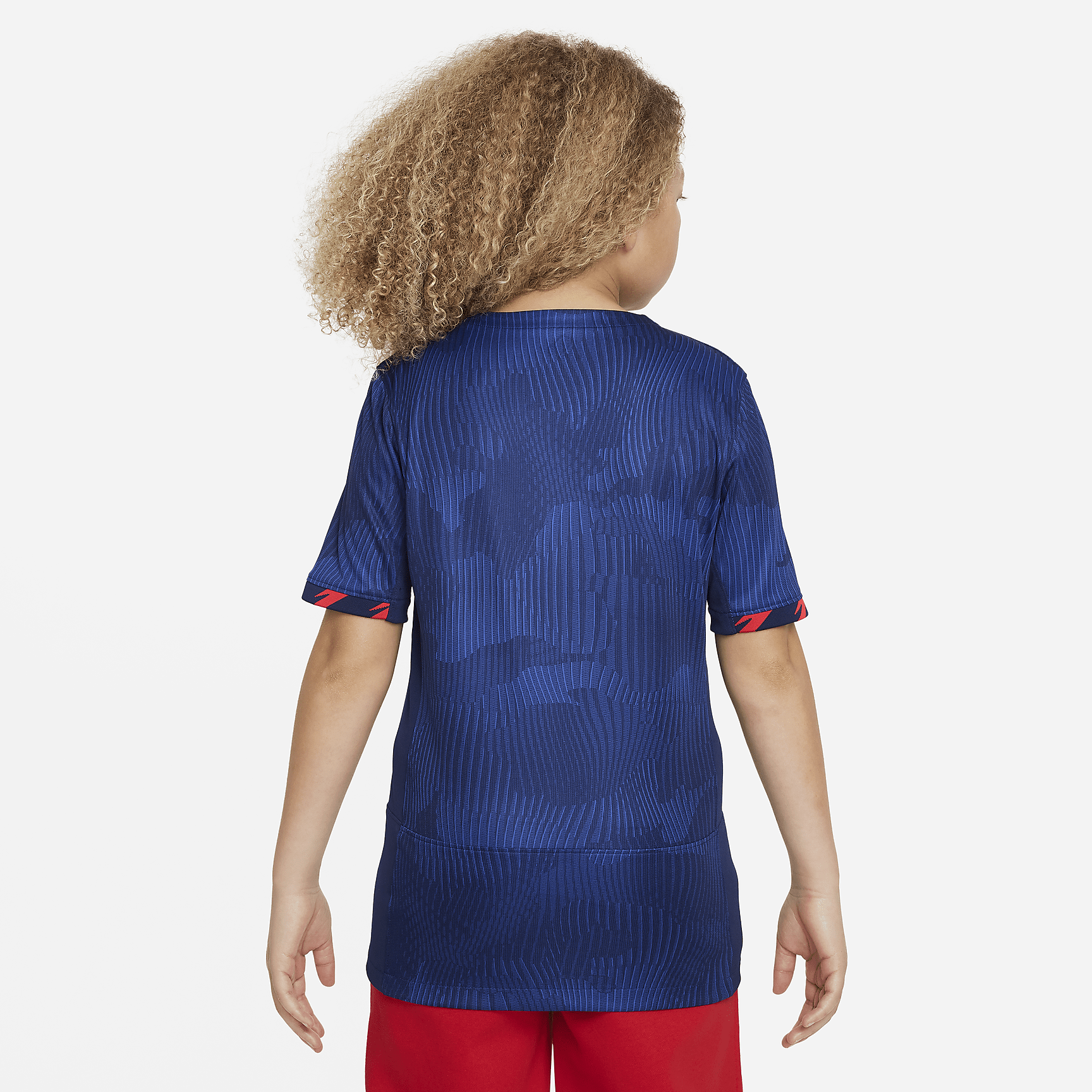 USWNT (4-Star) 2023 Stadium Away Big Kids' Nike Dri-FIT Soccer Jersey - Hyper Royal/Loyal Blue/Speed Red/Speed Red