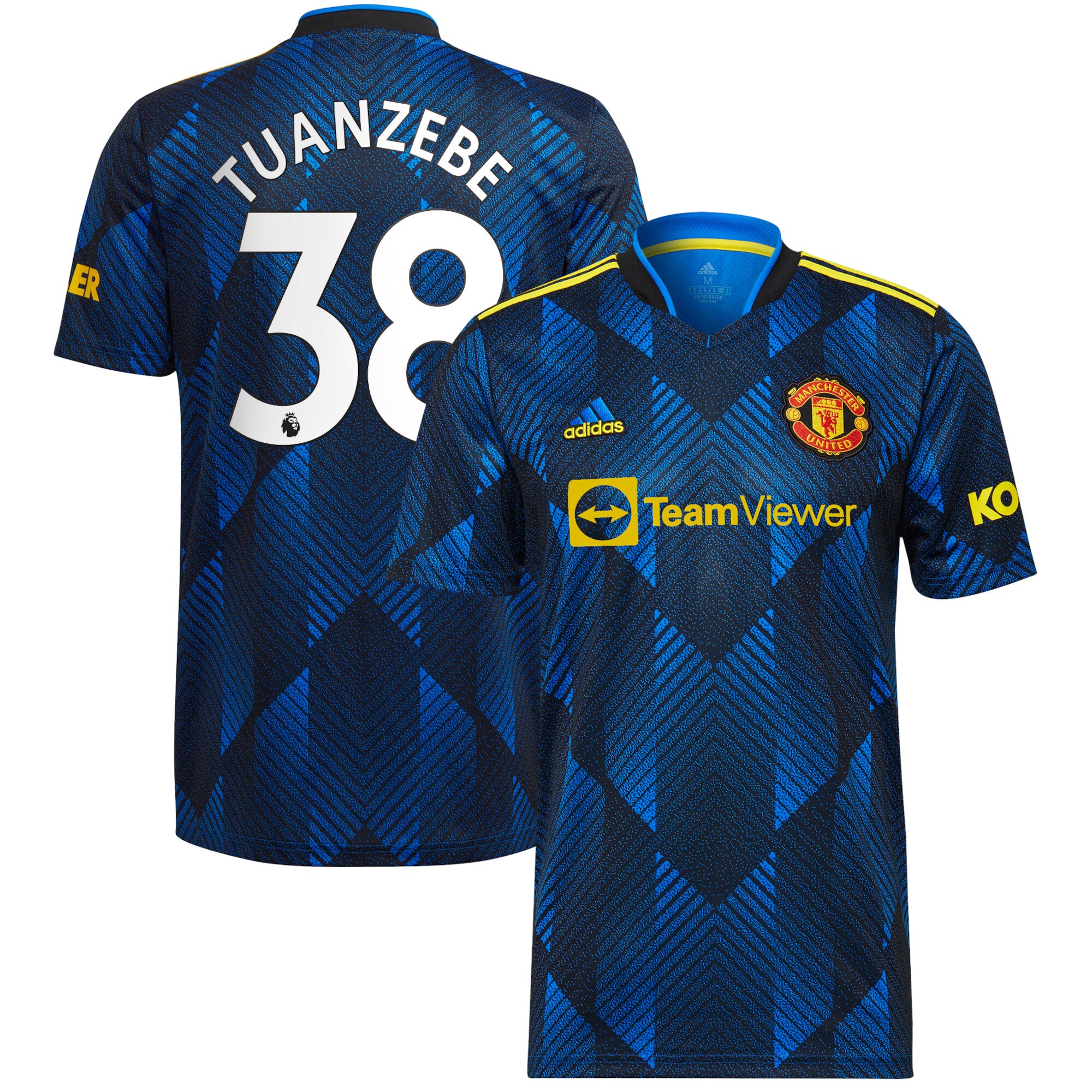Axel Tuanzebe Manchester United adidas 2021/22 Third Replica Player Jersey - Blue