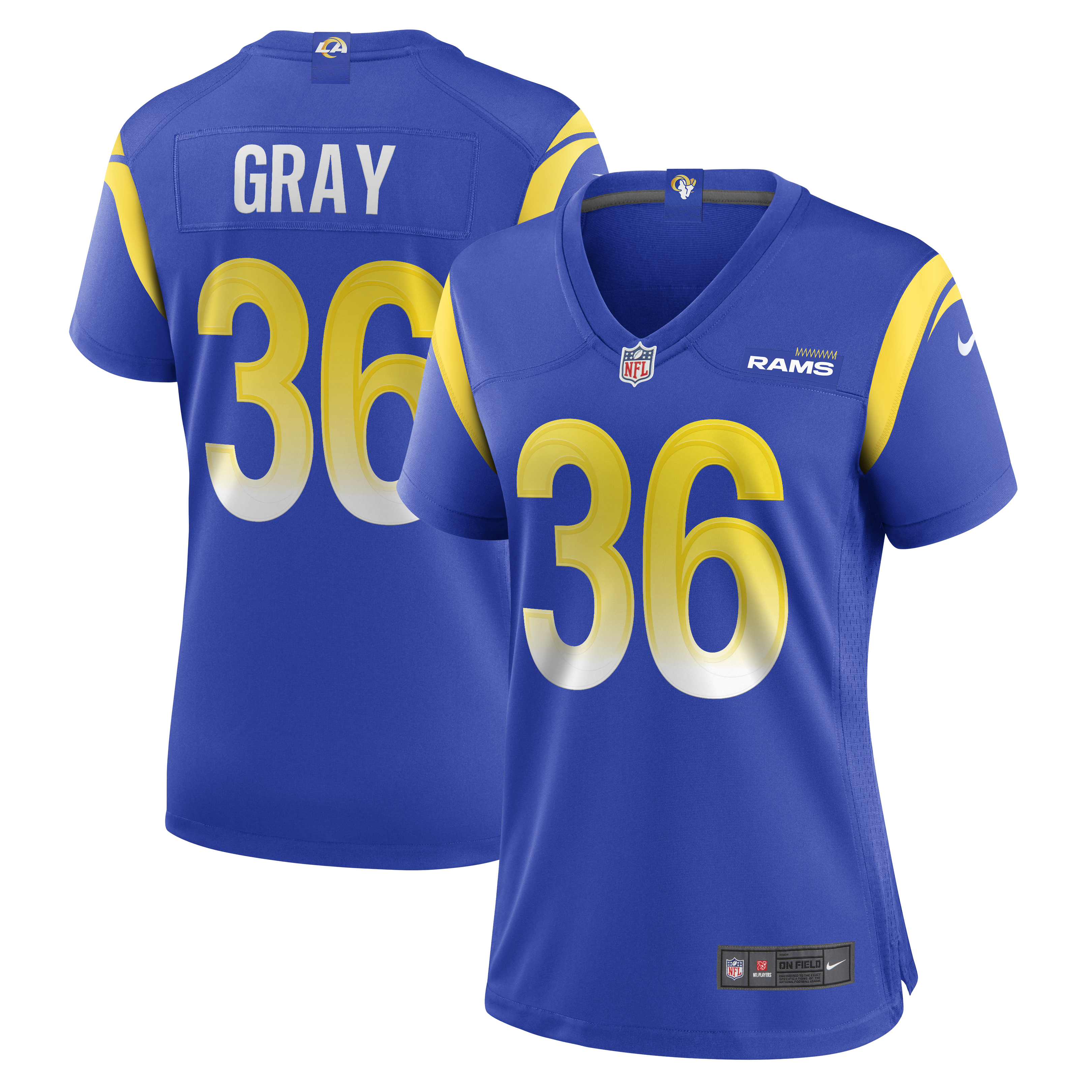 Vincent Gray Los Angeles Rams Nike Women's  Game Jersey - Royal