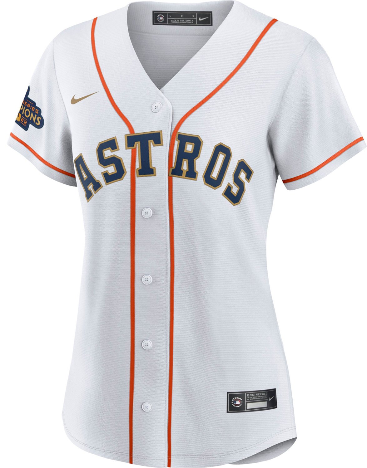 Nike Women's Houston Astros Gold Yordan Alvarez Replica Jersey