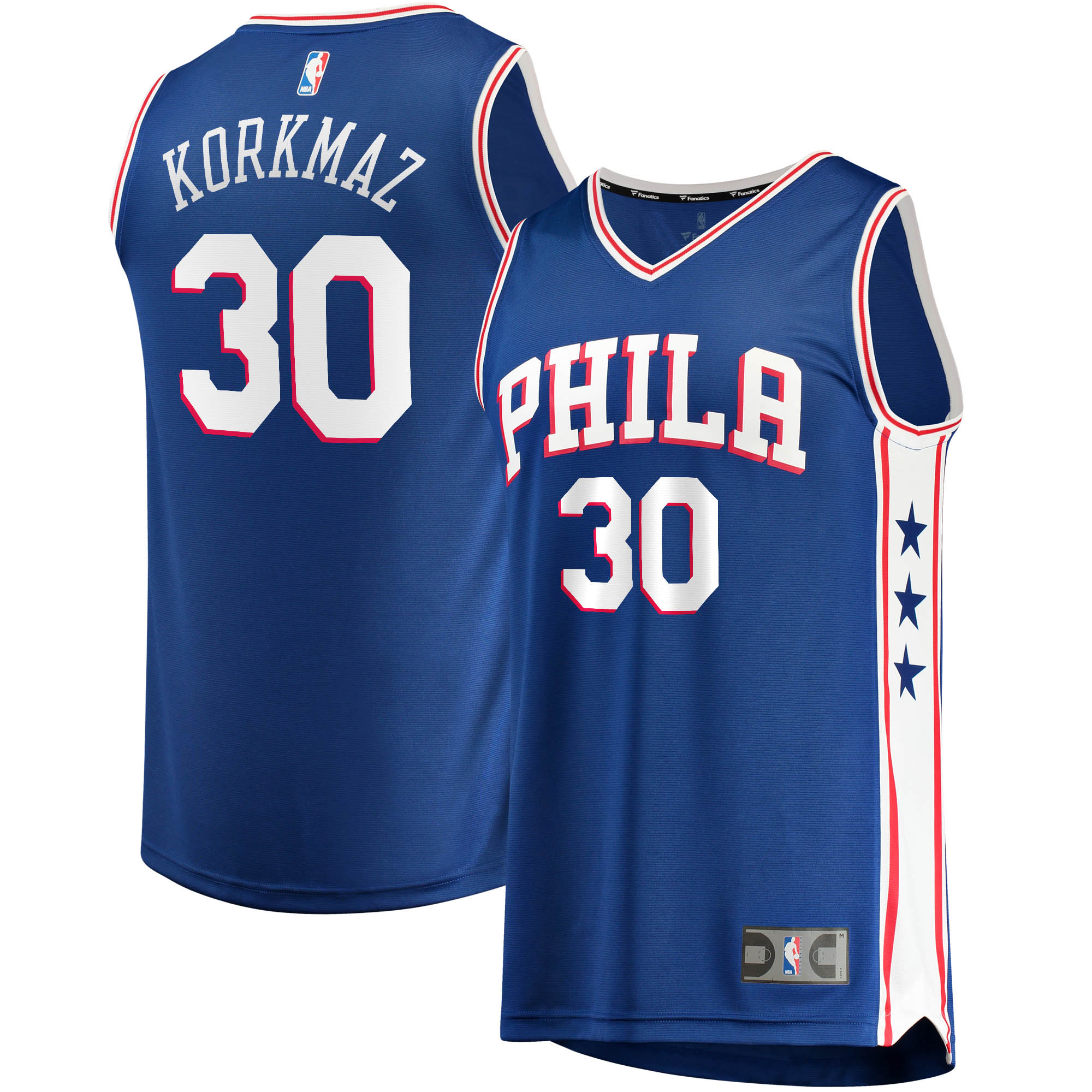 Furkan Korkmaz Philadelphia 76ers Fanatics Branded 2020/21 Fast Break Replica Jersey - Icon Edition - Royal