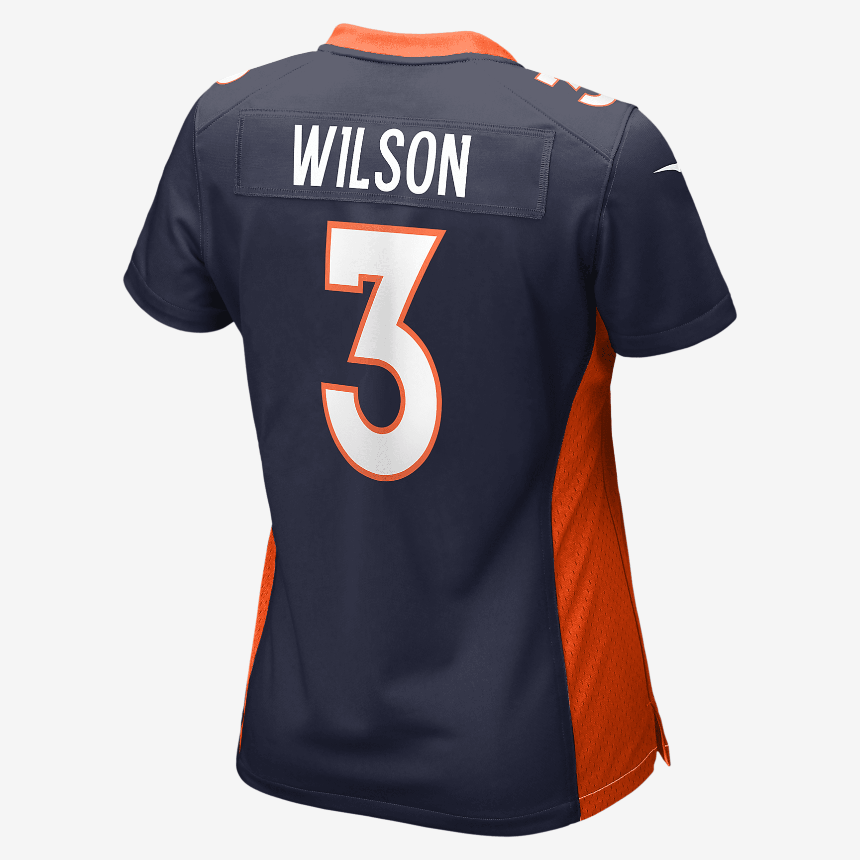 NFL Denver Broncos (Russell Wilson) Women's Game Football Jersey - Navy