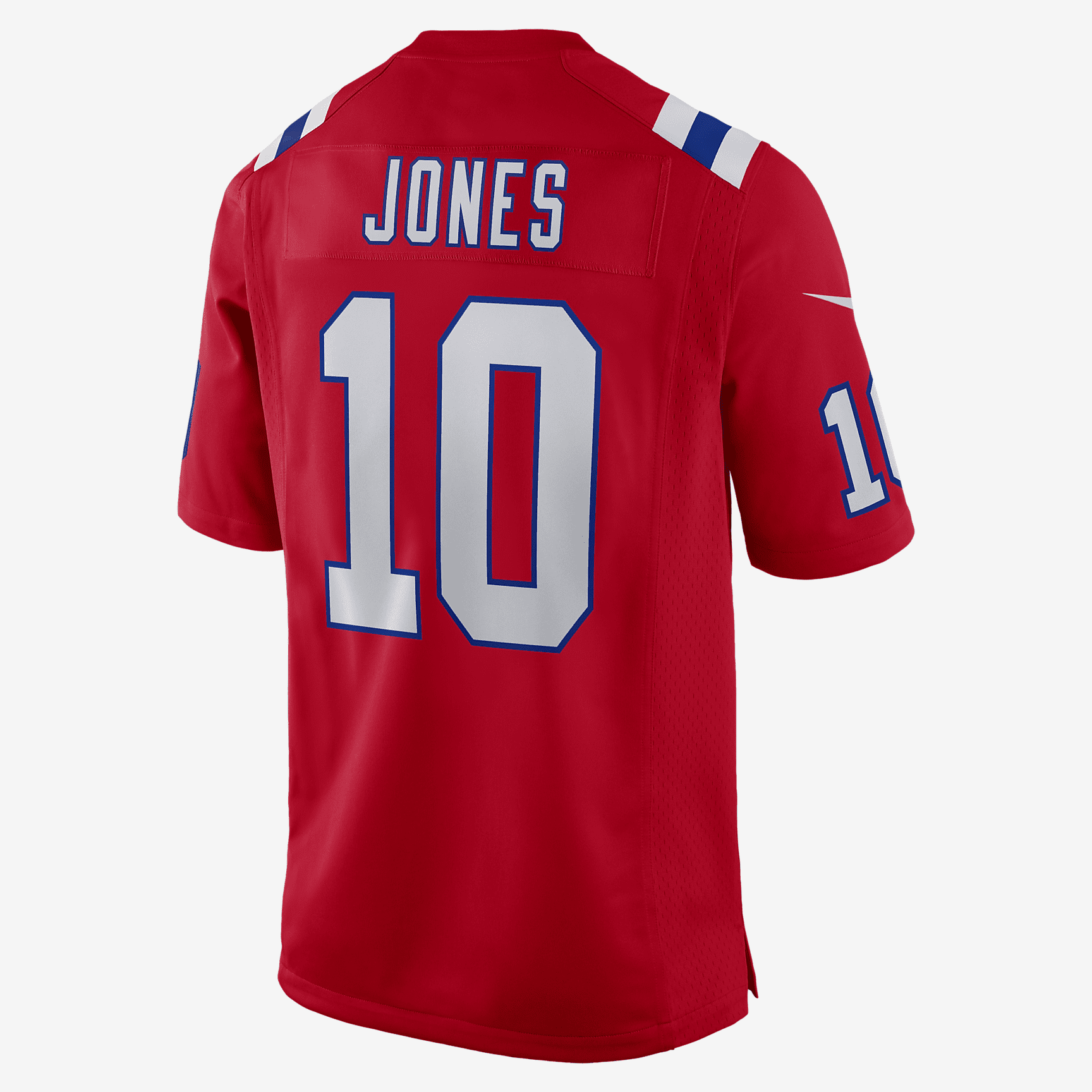 NFL New England Patriots (Mac Jones) Men's Game Football Jersey - Red