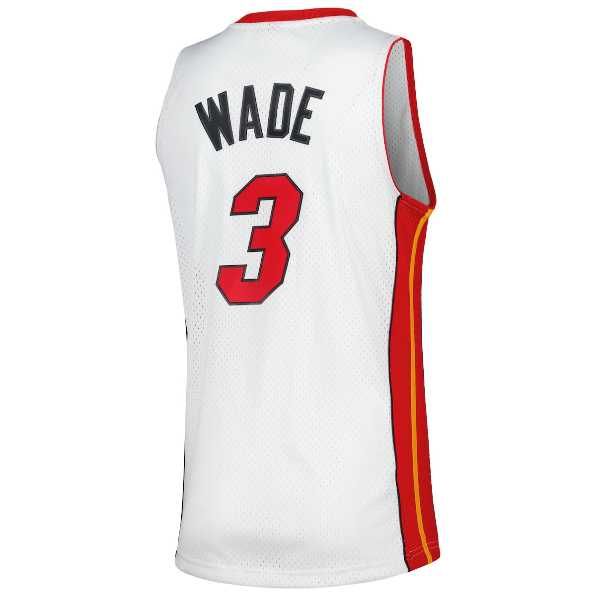 Men's Dwyane Wade Mitchell & Ness Heat 2001/02 Hardwood Classics Swingman Jersey - White