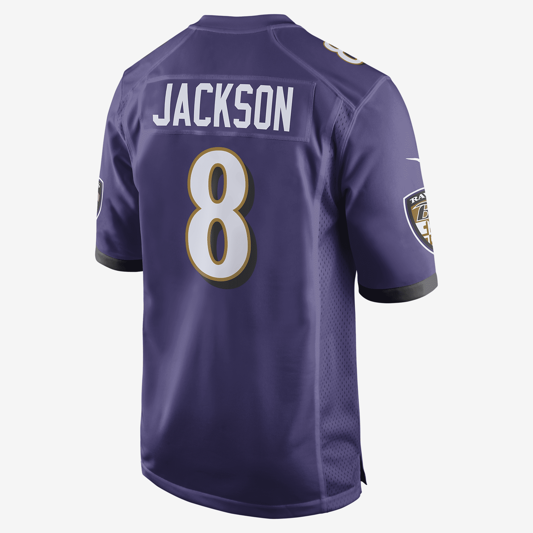 NFL Baltimore Ravens Game (Lamar Jackson) Men's Football Jersey - Purple/Black