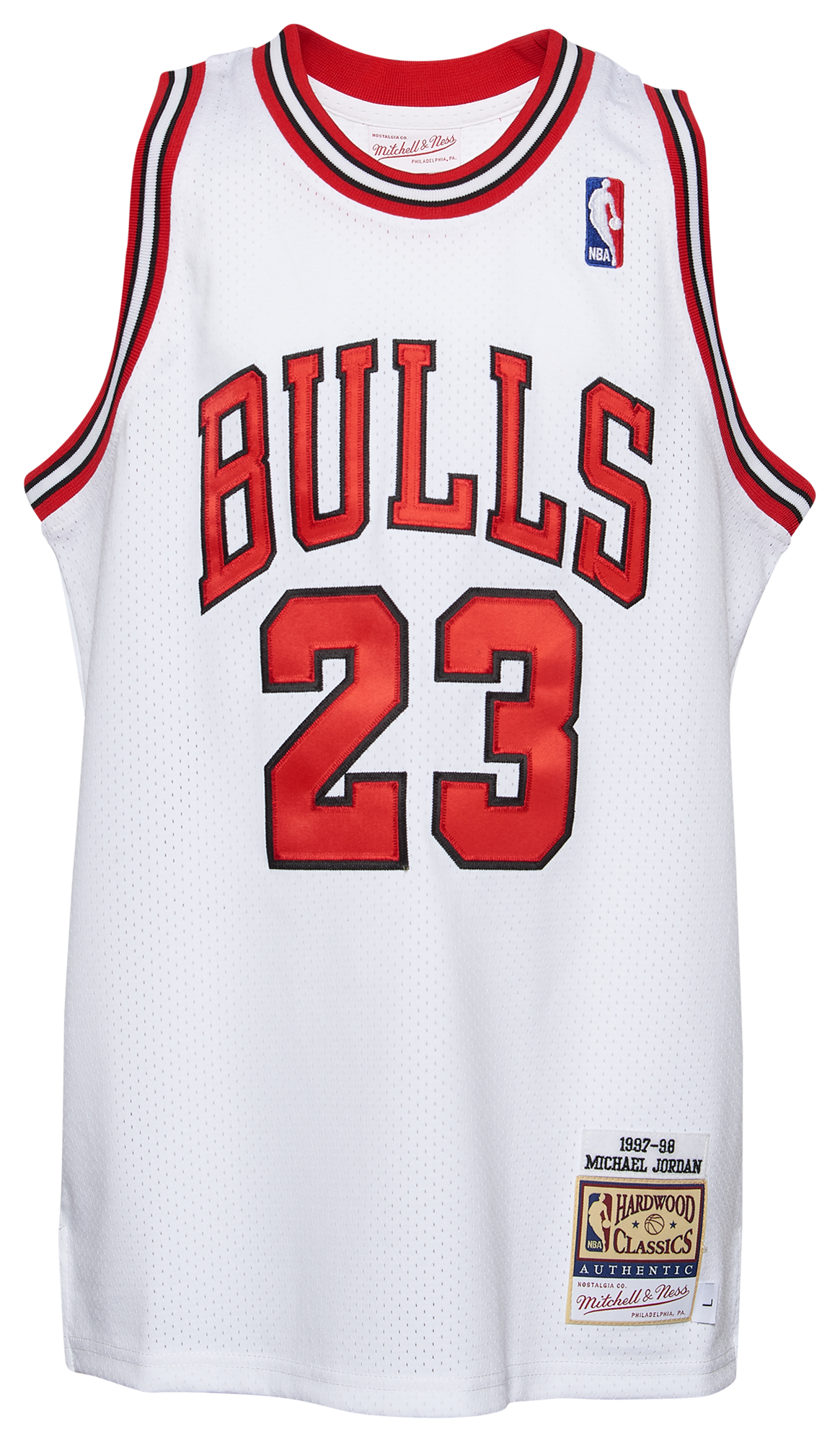 Boys' Grade School  Mitchell & Ness Bulls Authentic Jersey - White