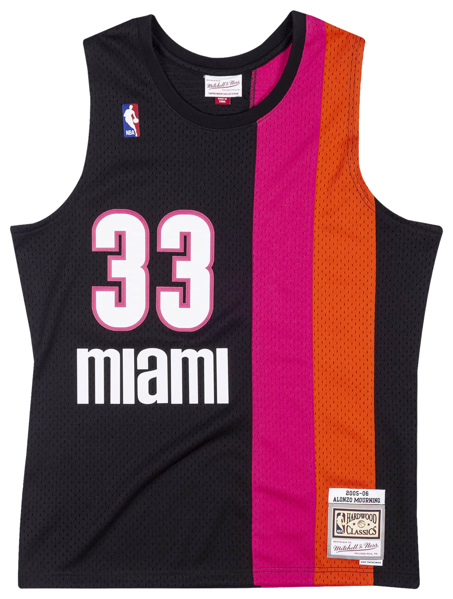 Men's Mourning Alonzo Mitchell & Ness Heat Swingman Jersey - Black
