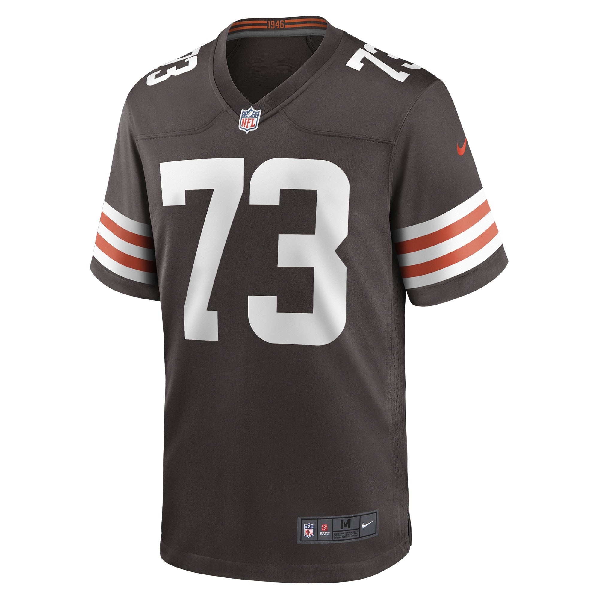 Men's Nike Joe Thomas Brown Cleveland Browns Retired Game Player Jersey
