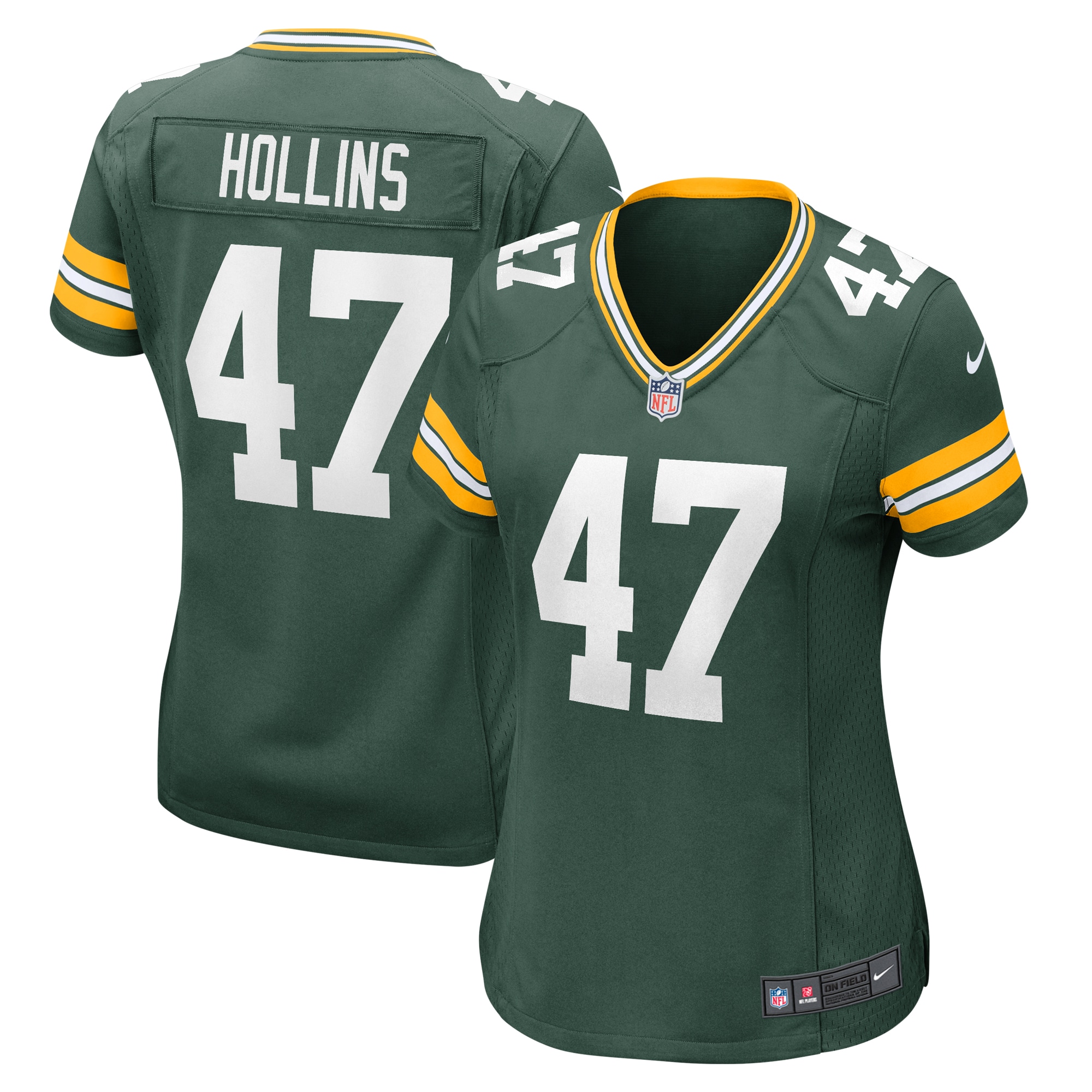 Justin Hollins Green Bay Packers Nike Women's Home Game Player Jersey - Green