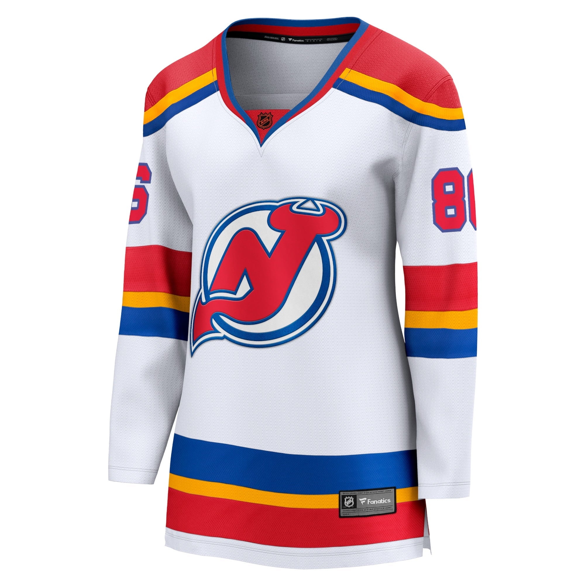 Women's Fanatics Branded Jack Hughes White New Jersey Devils Special Edition 2.0 Breakaway Player Jersey