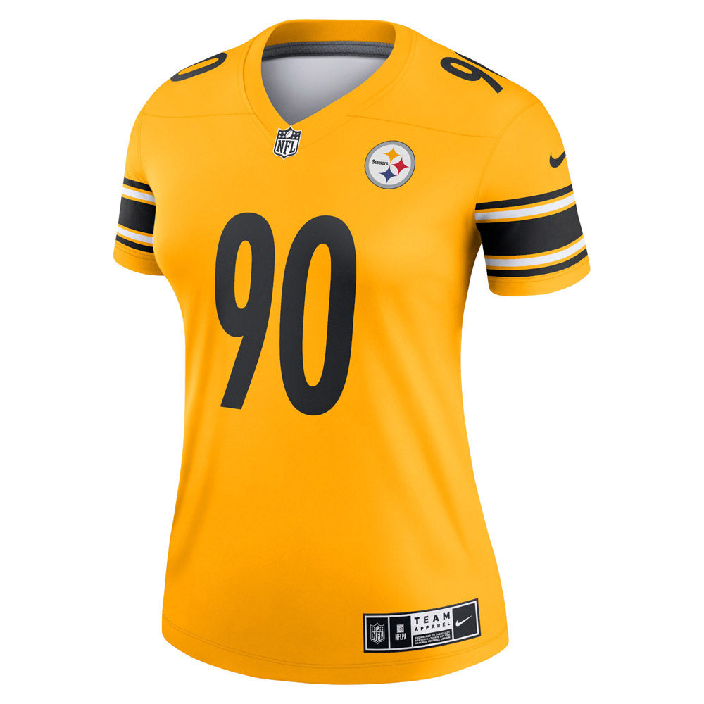 Women's Pittsburgh Steelers T.J. Watt Inverted Legend Jersey Gold