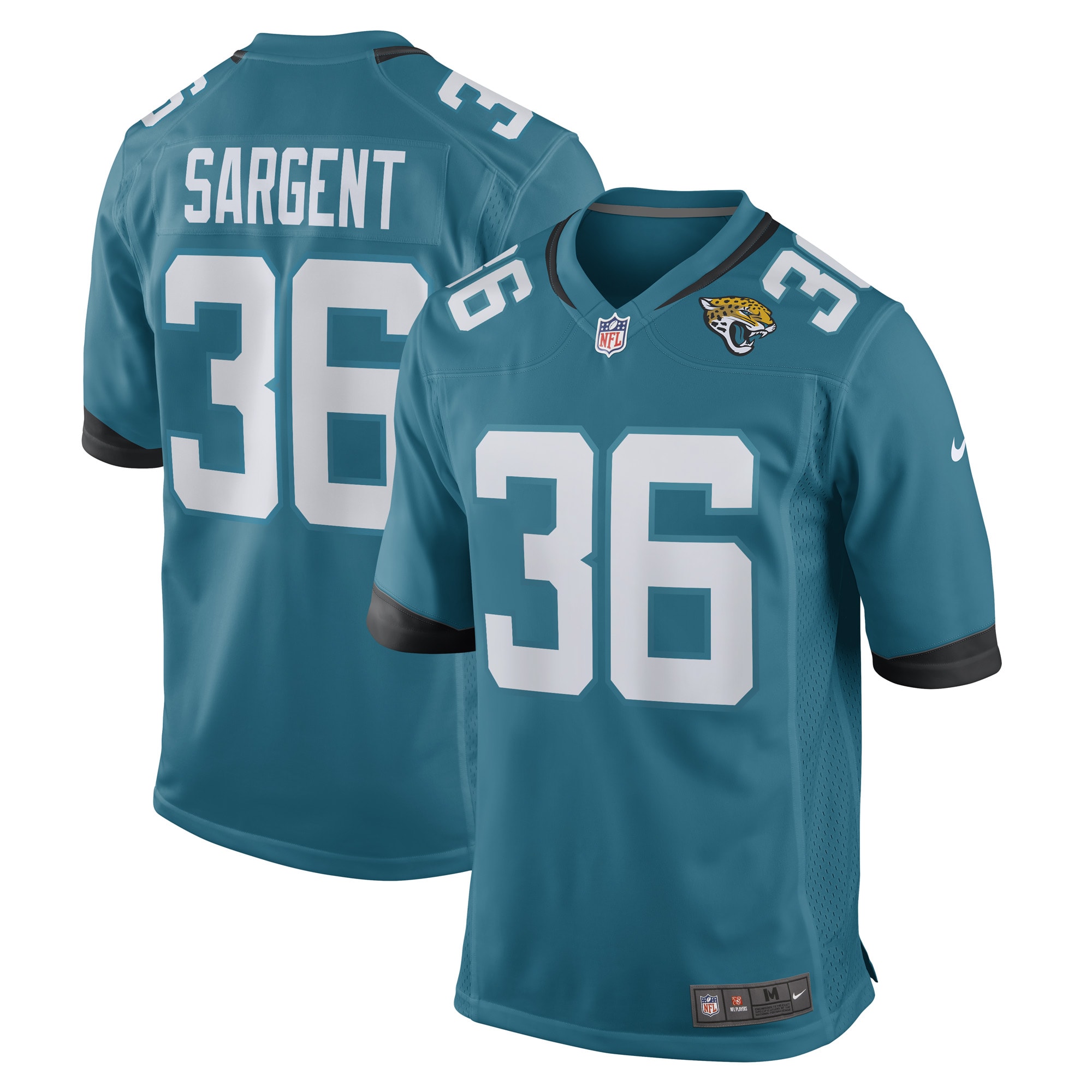 Mekhi Sargent Jacksonville Jaguars Nike Game Player Jersey - Teal