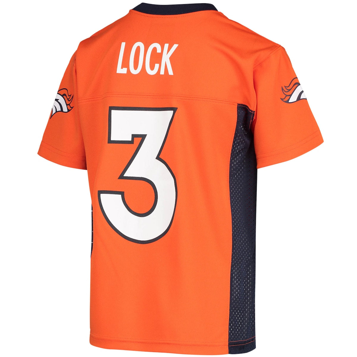 Boys' Grade School Drew Lock Outerstuff Broncos Replica Jersey - Orange