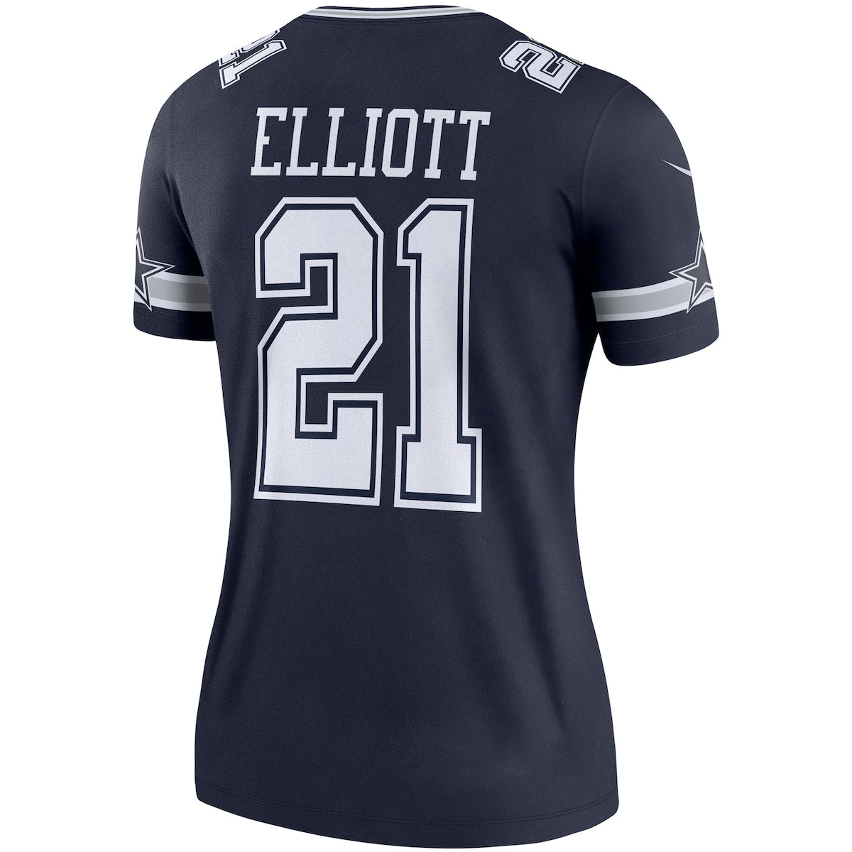 Women's Ezekiel Elliott Nike Cowboys Color Rush Legend Jersey - Navy