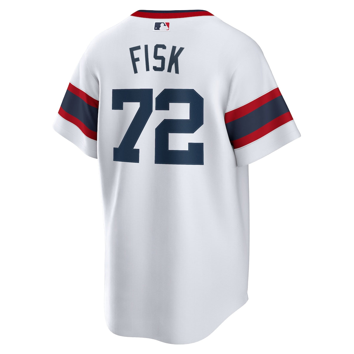 Men's Carlton Fisk Nike White Sox Home Cooperstown Jersey - White