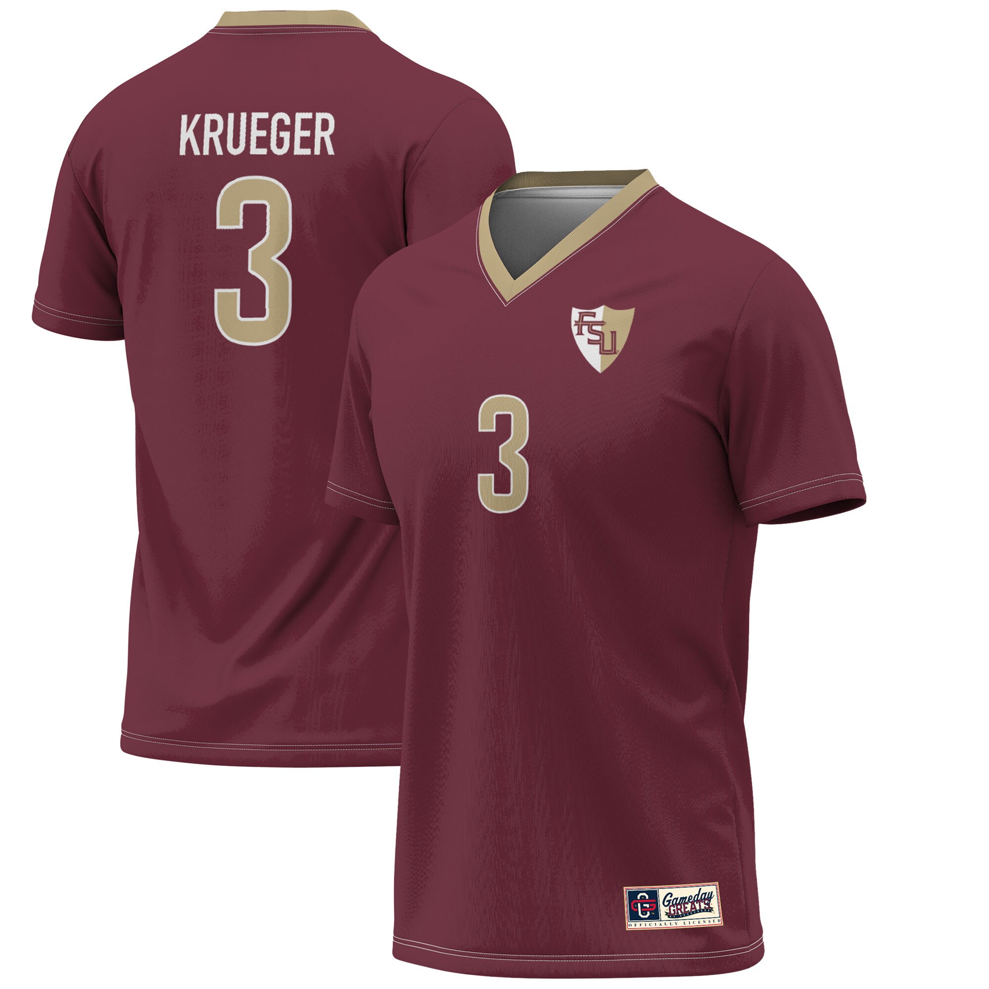 Casey Krueger Florida State Seminoles ProSphere Youth Alumni Soccer Jersey - Garnet