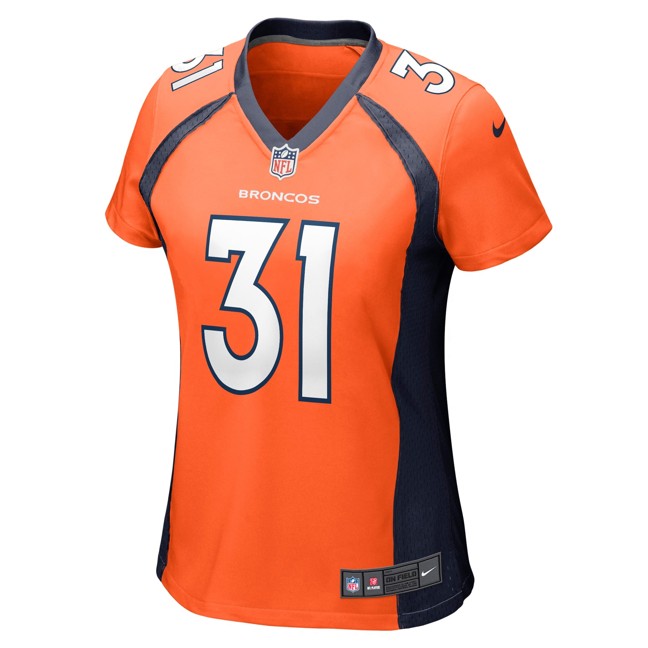 Women's Nike Justin Simmons Orange Denver Broncos Game Jersey