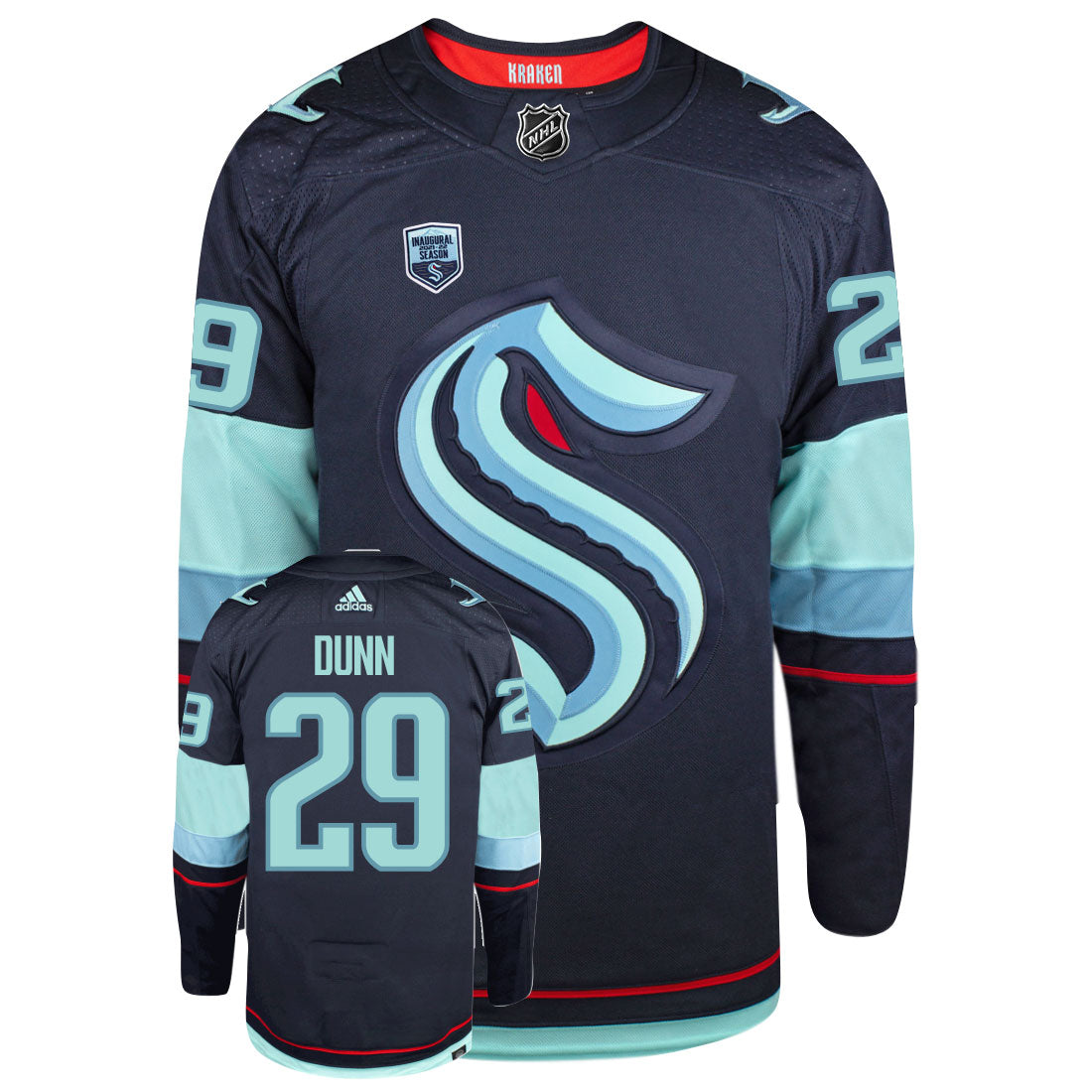 Vince Dunn Seattle Kraken Adidas Primegreen Authentic NHL Hockey Jersey