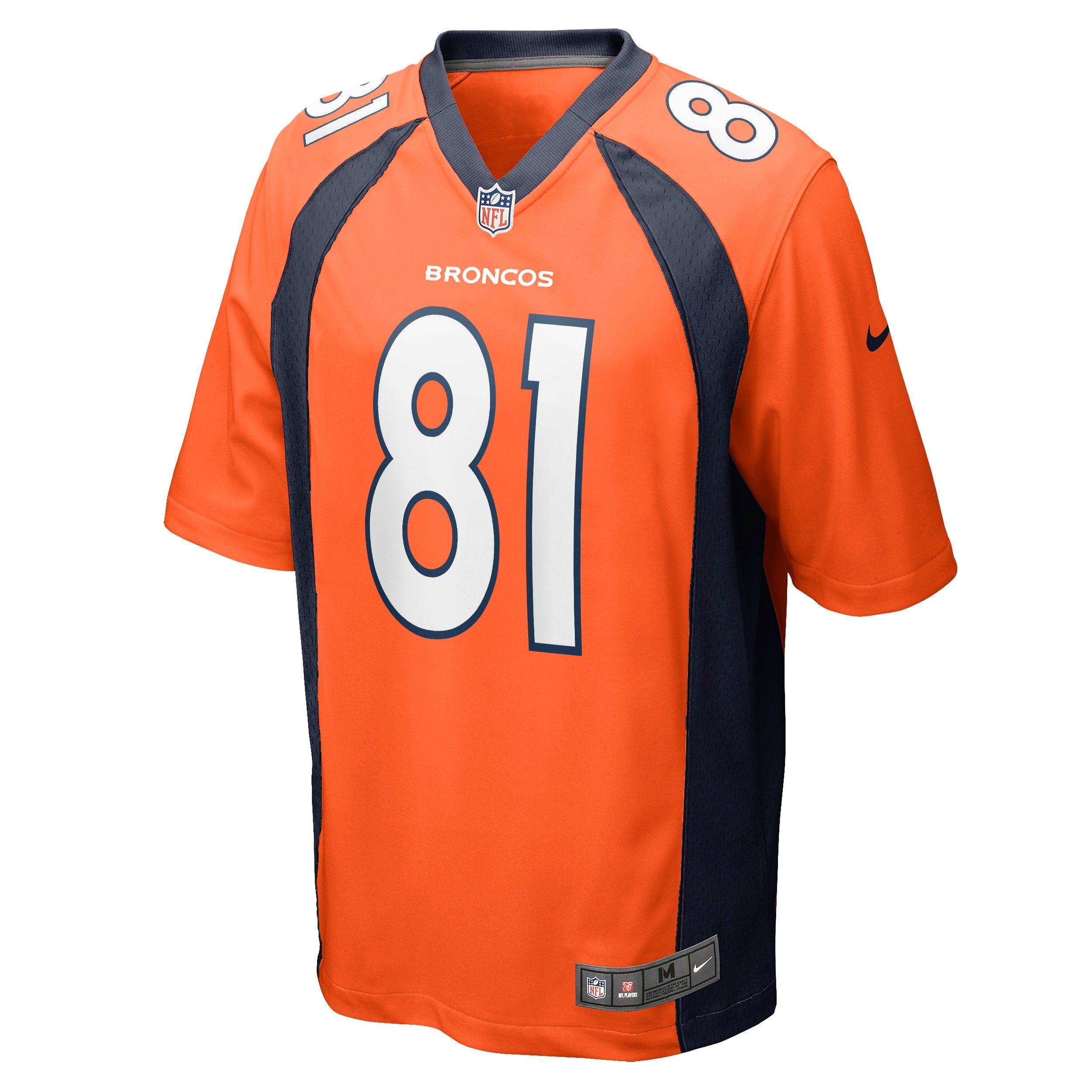 Men's Nike Tim Patrick Orange Denver Broncos Game Jersey