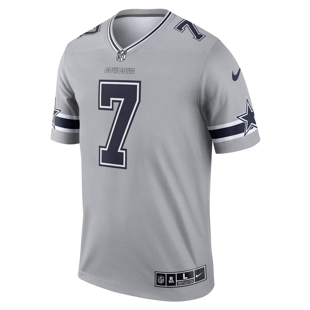 Men's Dallas Cowboys Trevon Diggs Inverted Legend Jersey Gray