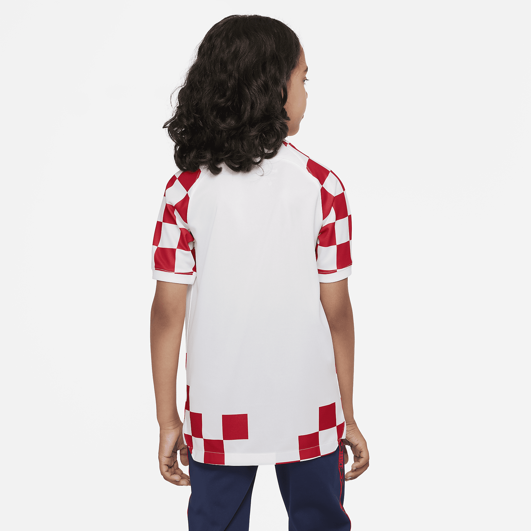 Croatia 2022/23 Stadium Home Big Kids' Nike Dri-FIT Soccer Jersey - White/Battle Blue