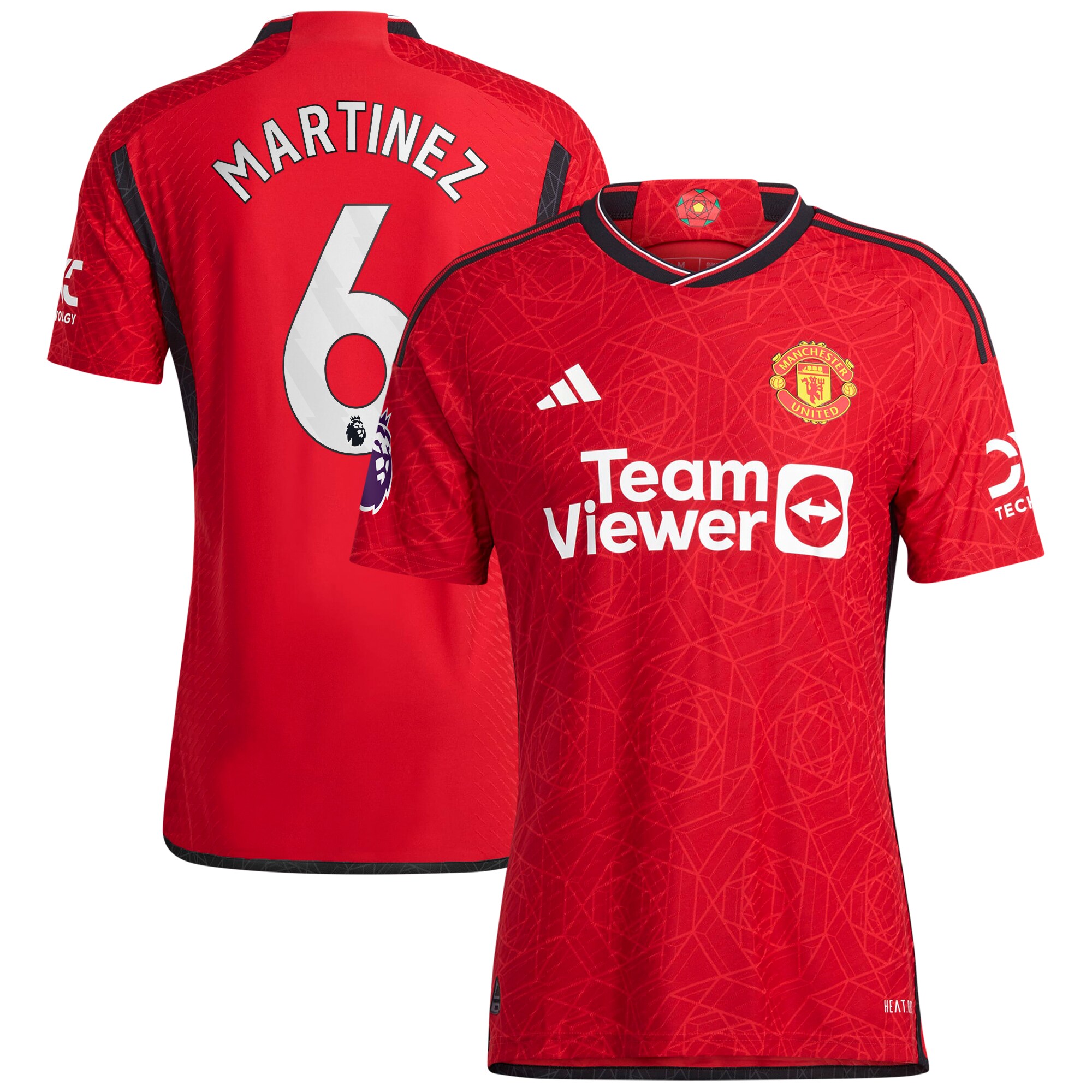 Lisandro Martínez Manchester United adidas 2023/24 Home Authentic Player Jersey - Red