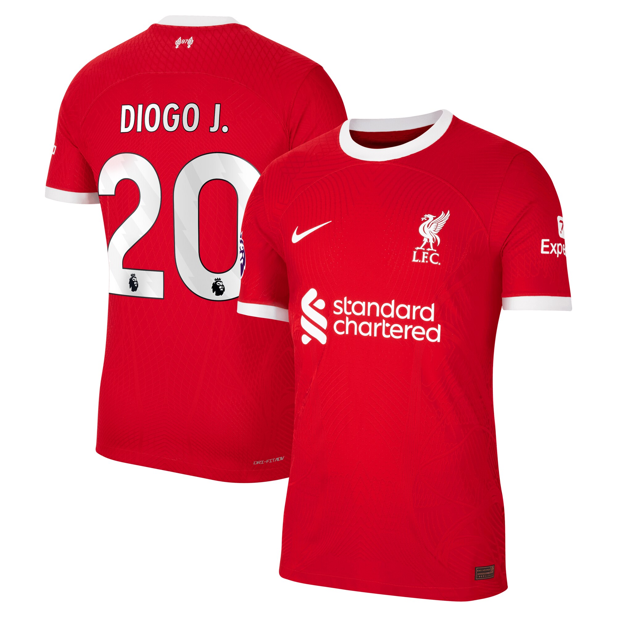 Diogo Jota Liverpool Nike 2023/24 Home Authentic Player Jersey - Red