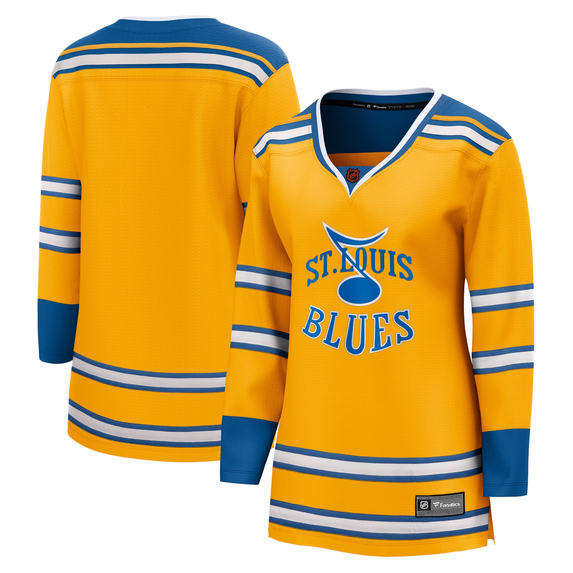St. Louis Blues Fanatics Branded Women's Special Edition 2.0 Breakaway Blank Jersey - Yellow