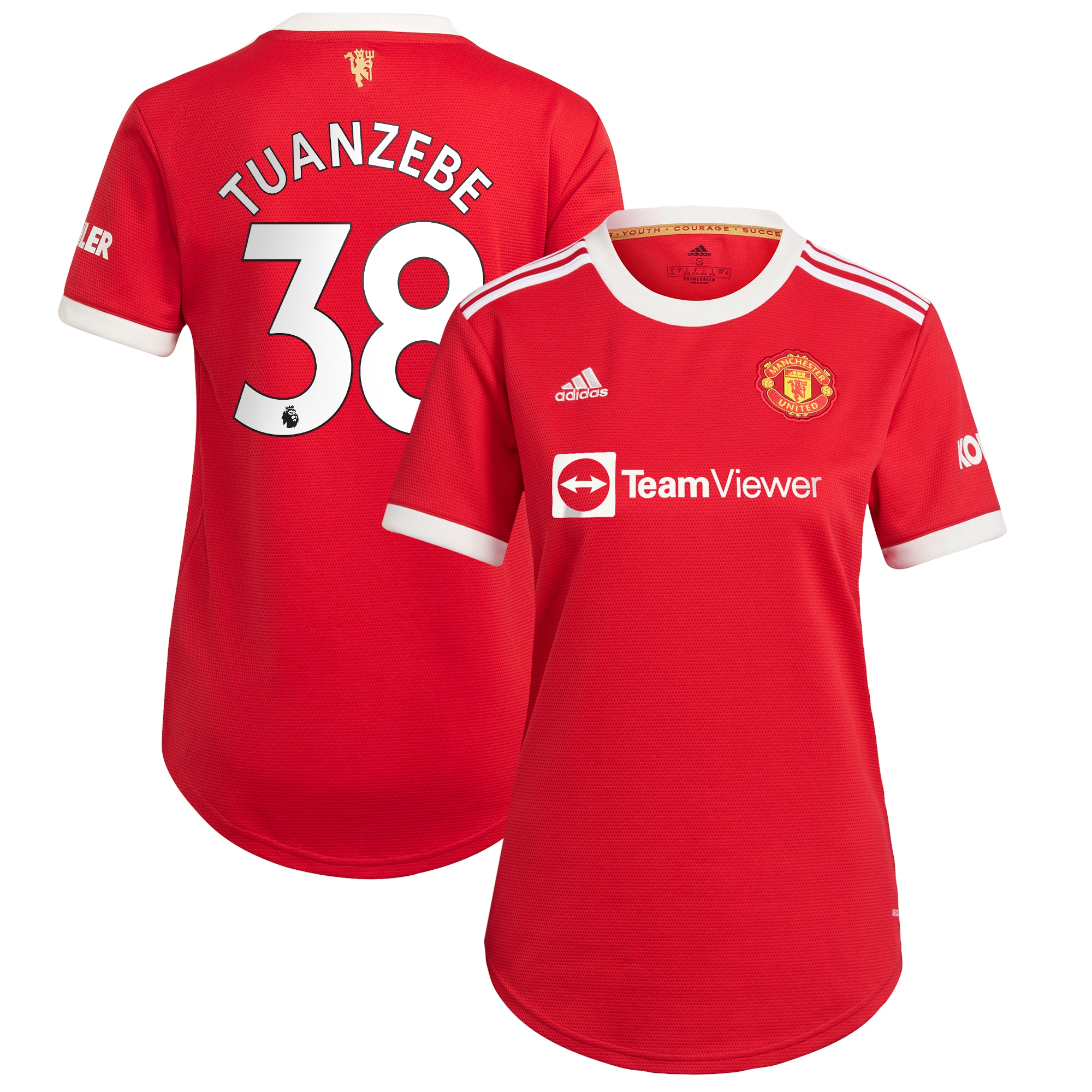 Axel Tuanzebe Manchester United adidas Women's 2021/22 Home Replica Player Jersey - Red
