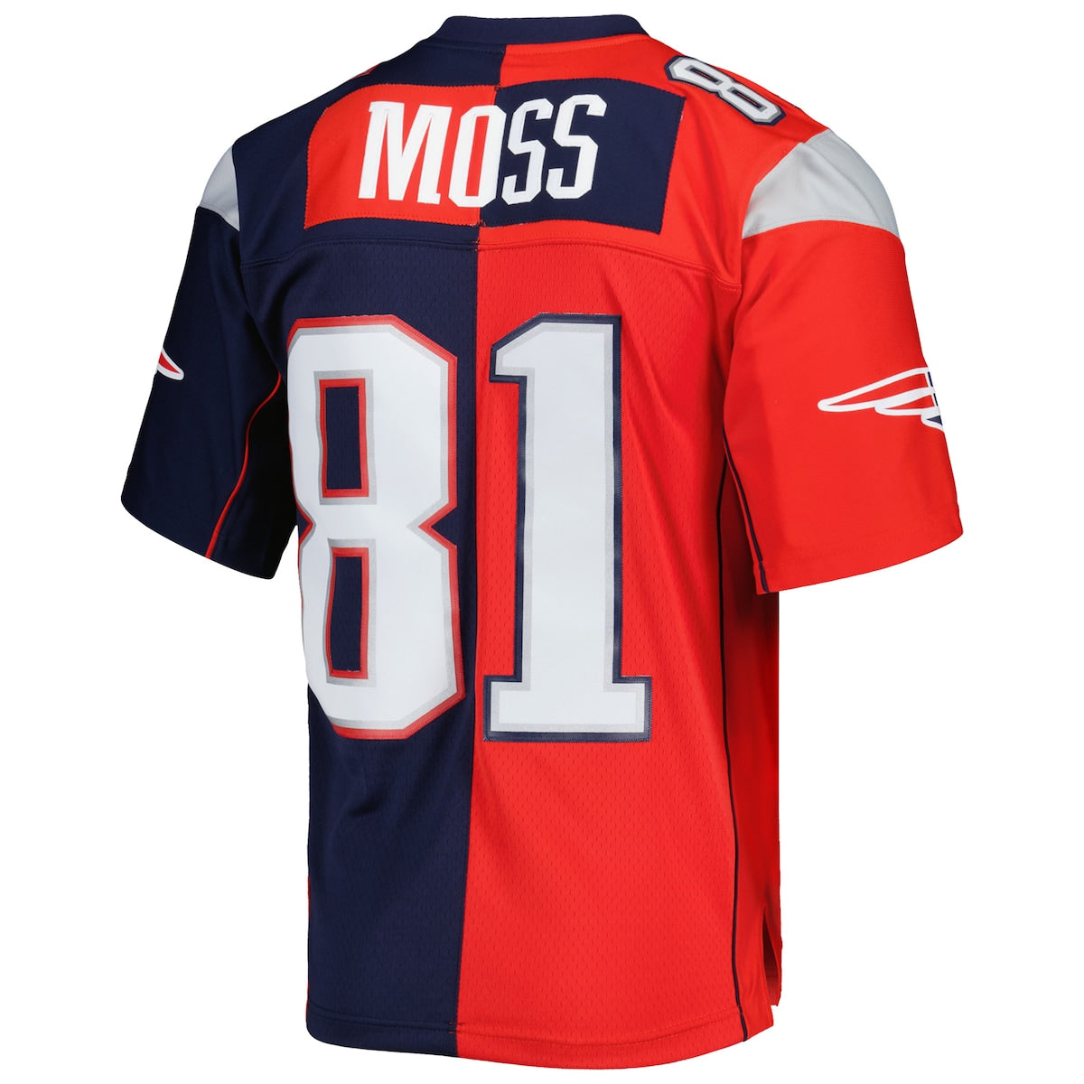 Men's Randy Moss Mitchell & Ness Patriots 2007 Split Legacy Replica Jersey - Navy
