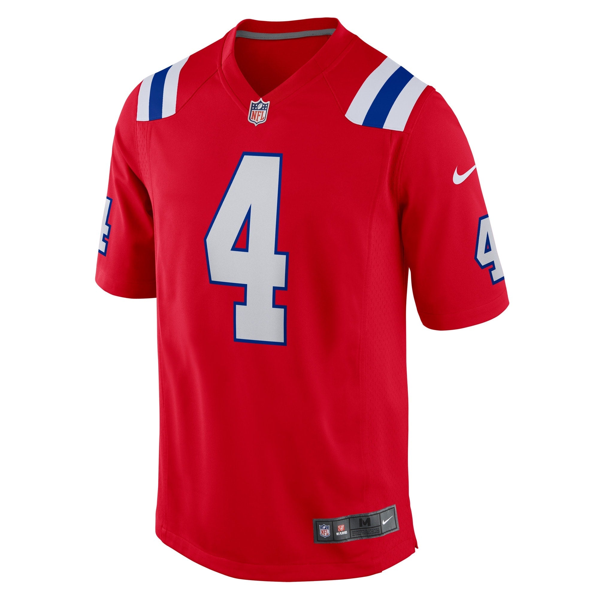 Men's Nike Bailey Zappe Red New England Patriots Alternate Game Player Jersey