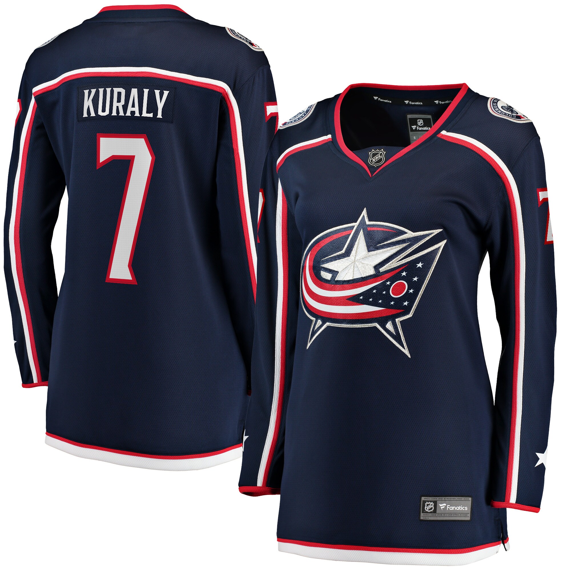 Sean Kuraly Columbus Blue Jackets Fanatics Branded Women's Home Breakaway Player Jersey - Navy