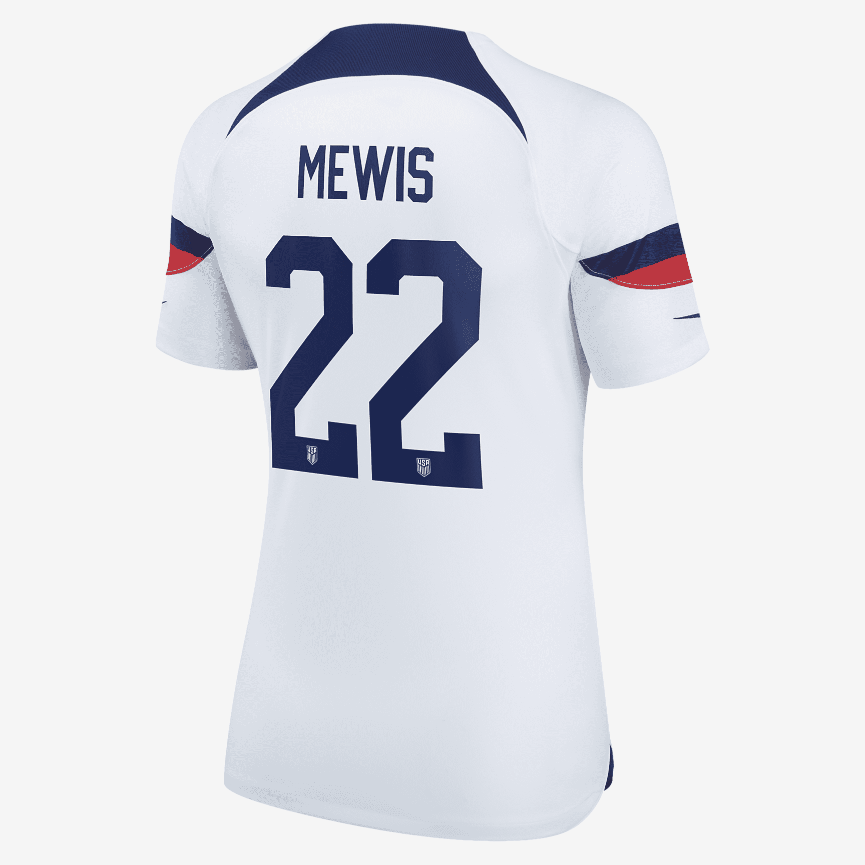 USWNT 2022/23 Stadium Home (Kristie Mewis) Women's Nike Dri-FIT Soccer Jersey - White