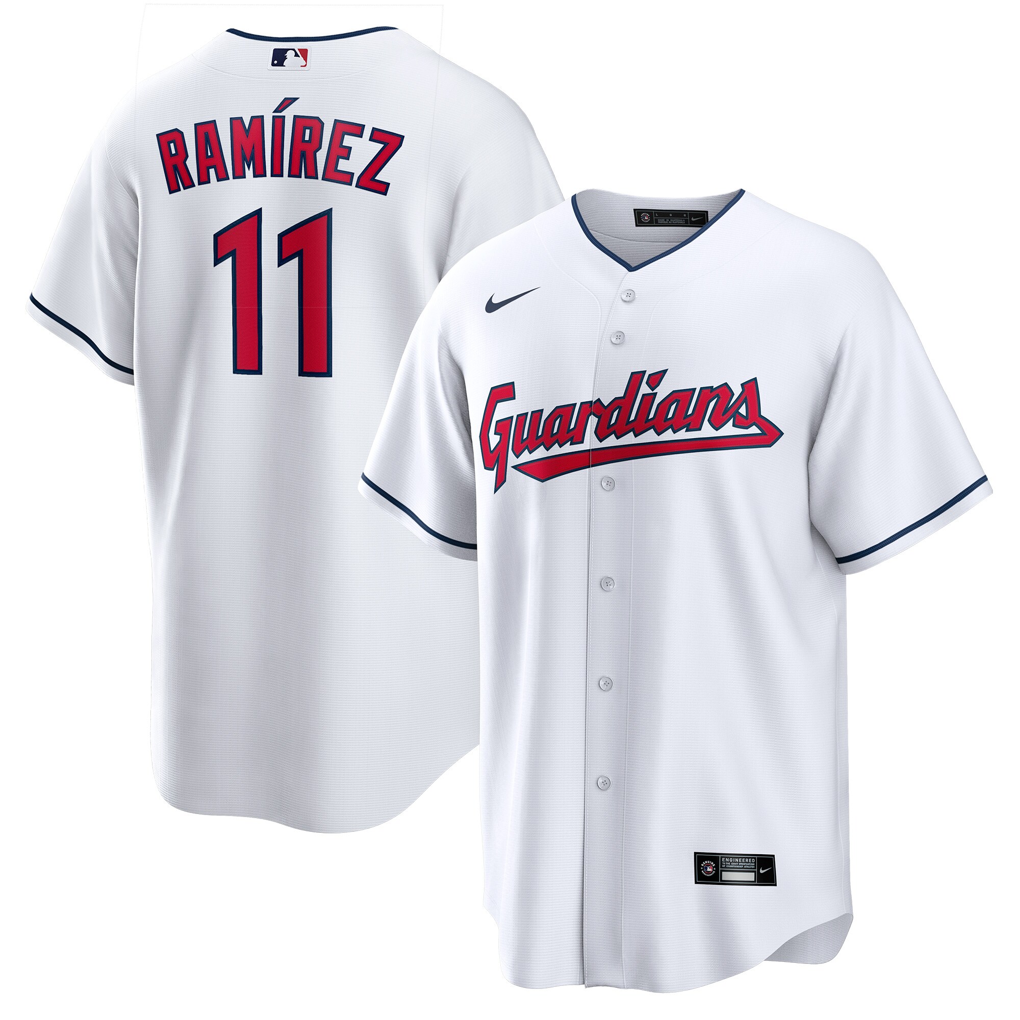 José Ramírez Cleveland Guardians Nike Home  Replica Player Jersey - White