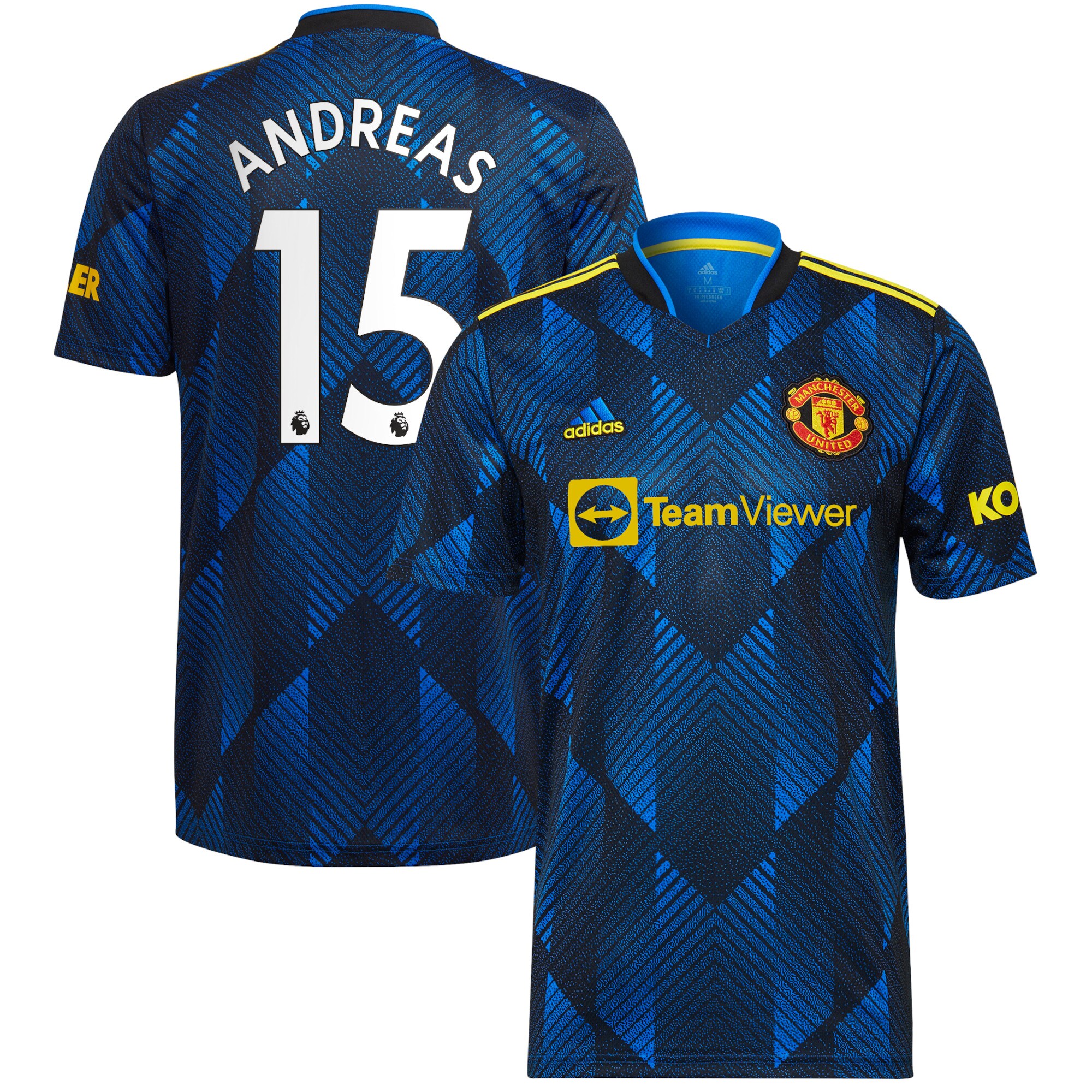 Andreas Pereira Manchester United adidas 2021/22 Third Replica Player Jersey - Blue